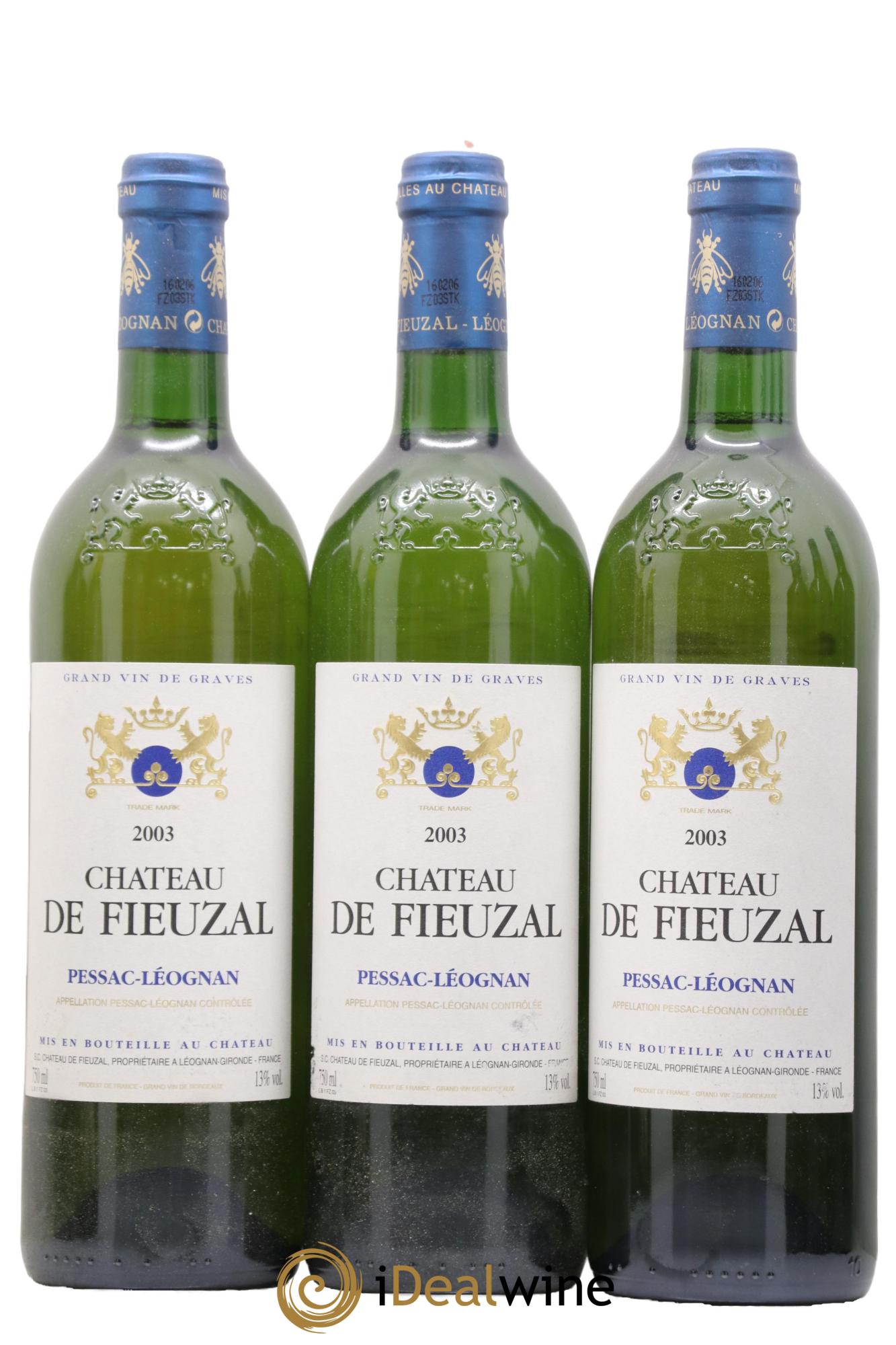 Château de Fieuzal  2003 - Posten von 12 Flaschen - 3