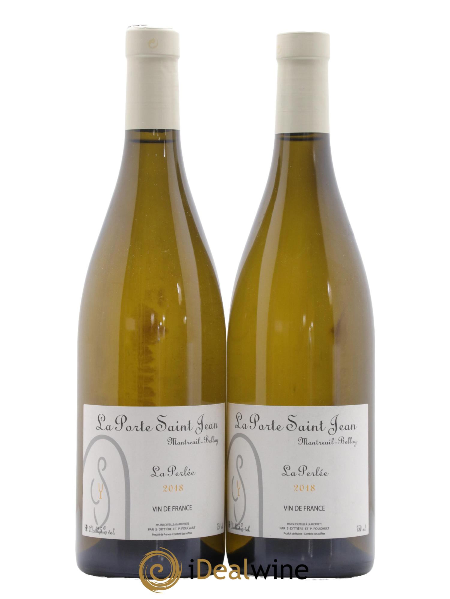 Vin de France La Perlée La Porte Saint Jean 2018 - Lot de 2 bouteilles - 0
