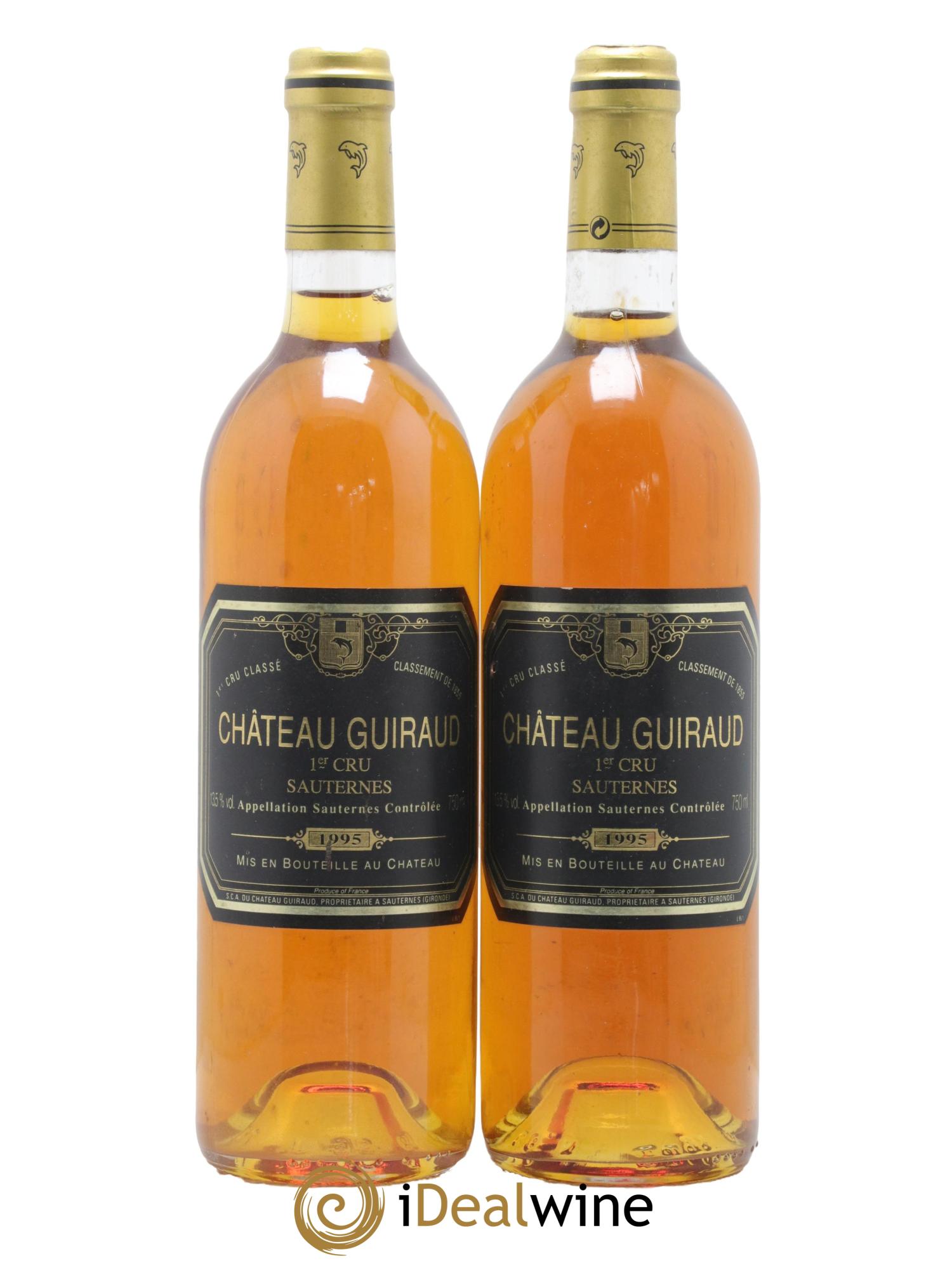 Château Guiraud 1er Grand Cru Classé 1995 - Lotto di 2 bottiglie - 0