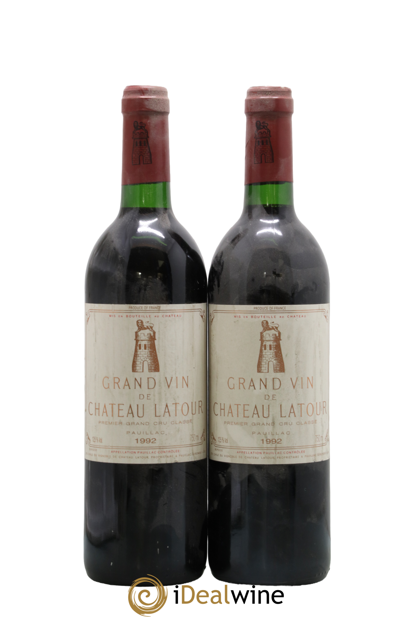 Château Latour 1er Grand Cru Classé 1992 - Lot de 2 bouteilles - 0