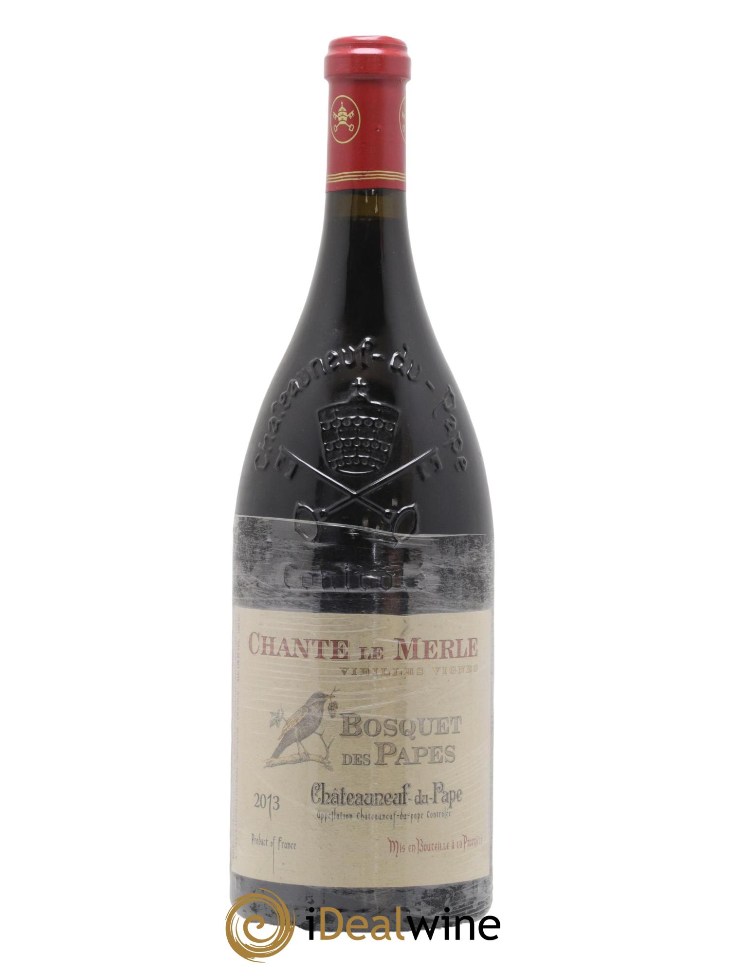 Châteauneuf-du-Pape Bosquet des Papes Chante Le Merle Vieilles Vignes Famille Boiron 2013 - Lot de 1 magnum - 0