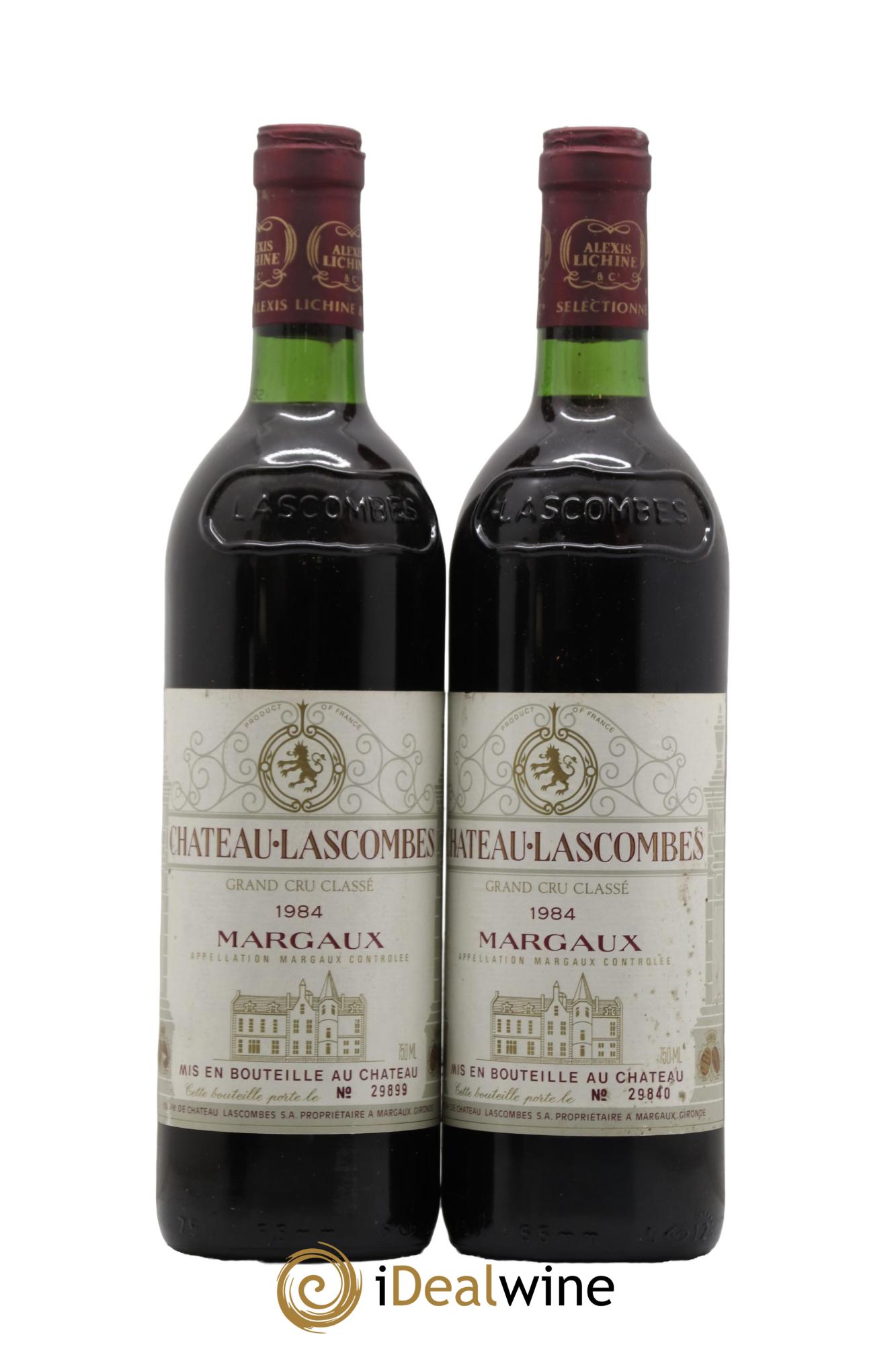 Château Lascombes 2ème Grand Cru Classé 1984 - Lot de 2 bouteilles - 0