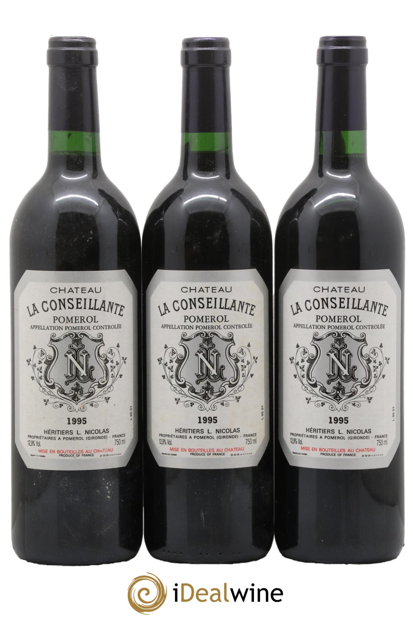 Château la Conseillante 1995 - Lot de 3 bouteilles - 0