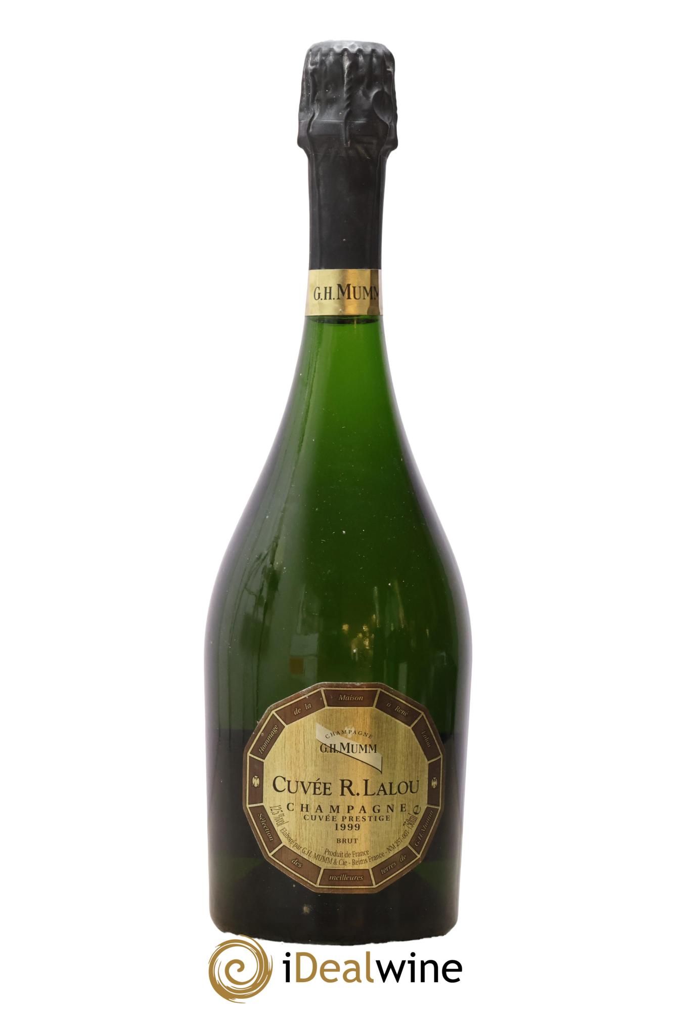 Champagne Cuvée R.Lalou Cuvée Préstige Champagne G.H. Mumm 1999 - Posten von 1 Flasche - 0