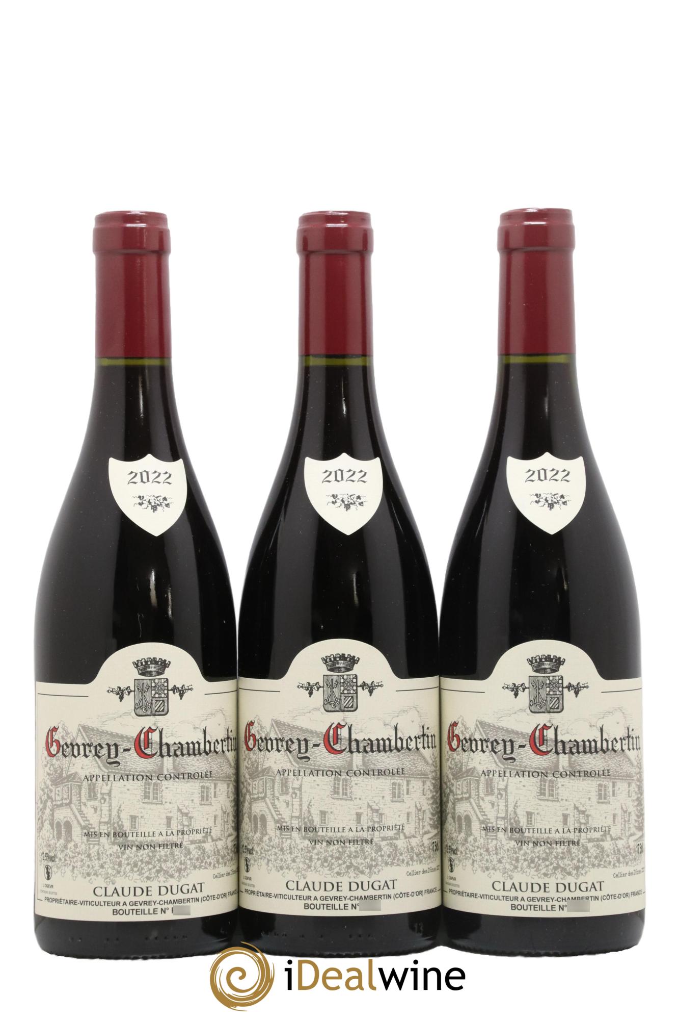 Gevrey-Chambertin Claude Dugat 2022 - Lot de 3 bouteilles - 0