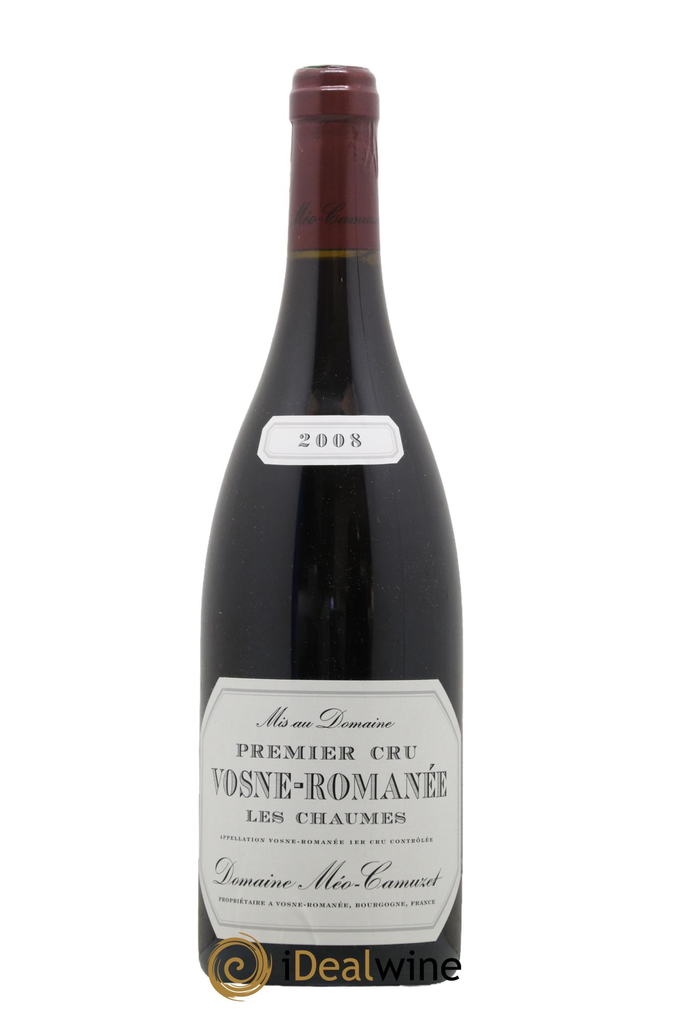 Vosne-Romanée 1er Cru Les Chaumes Méo-Camuzet (Domaine) 2008 - Lot of 1 bottle - 0