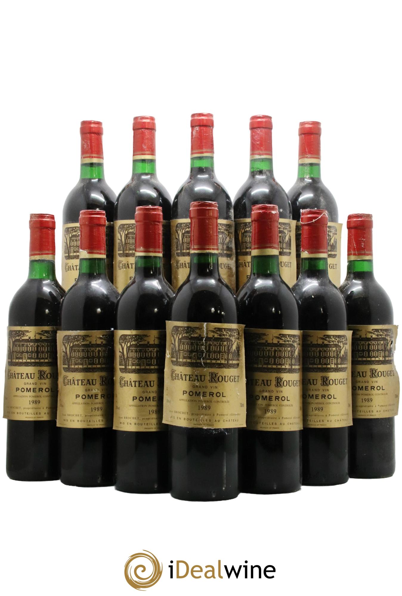 Château Rouget 1989 - Lot of 12 bottles - 0