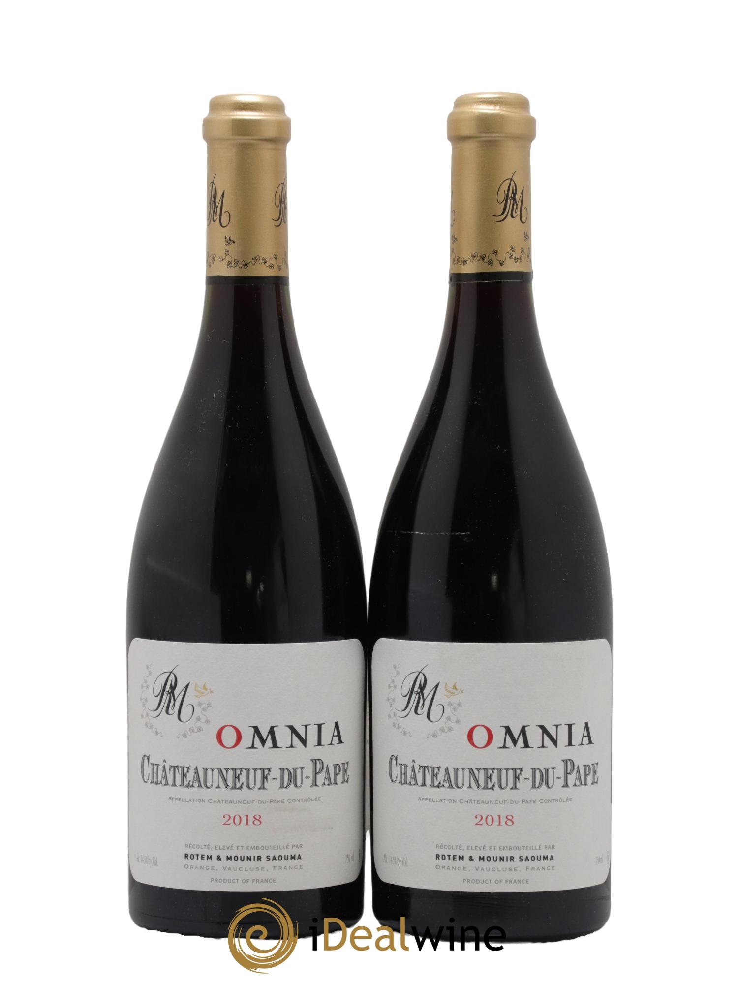 Châteauneuf-du-Pape Omnia Rotem et Mounir Saouma 2018 - Lot de 2 bouteilles - 0