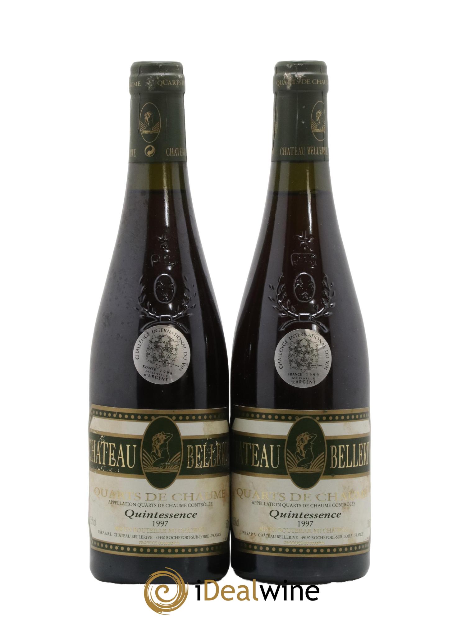 Quarts de Chaume Cuvée Quintessence Château de Bellerive 1997 - Lot de 2 format 50cls - 0