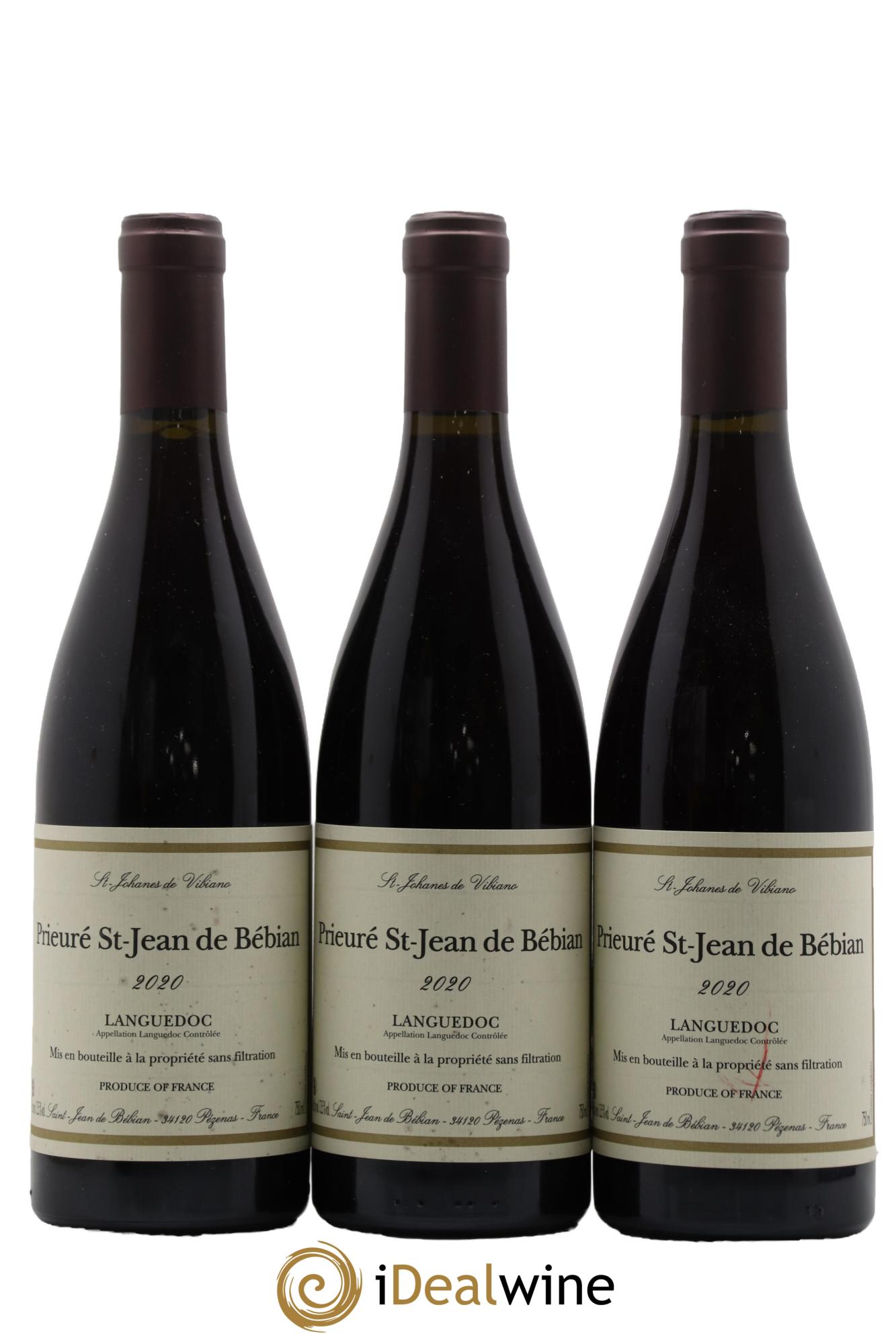 Languedoc Prieuré St-Jean de Bébian 2020 - Lot de 3 bouteilles - 0
