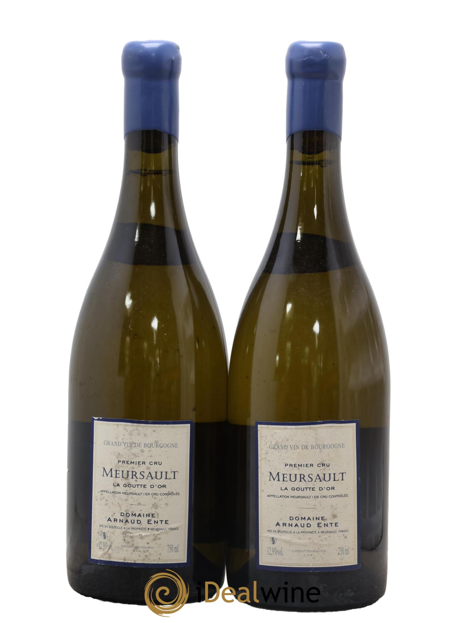 Meursault 1er Cru Goutte d'Or Arnaud Ente 2008 - Lot of 2 bottles - 1