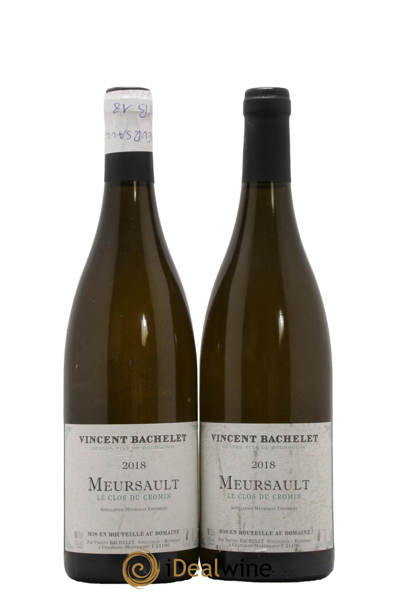 Meursault Clos du Cromin Vincent Bachelet 2018 - Lot de 2 bouteilles - 0