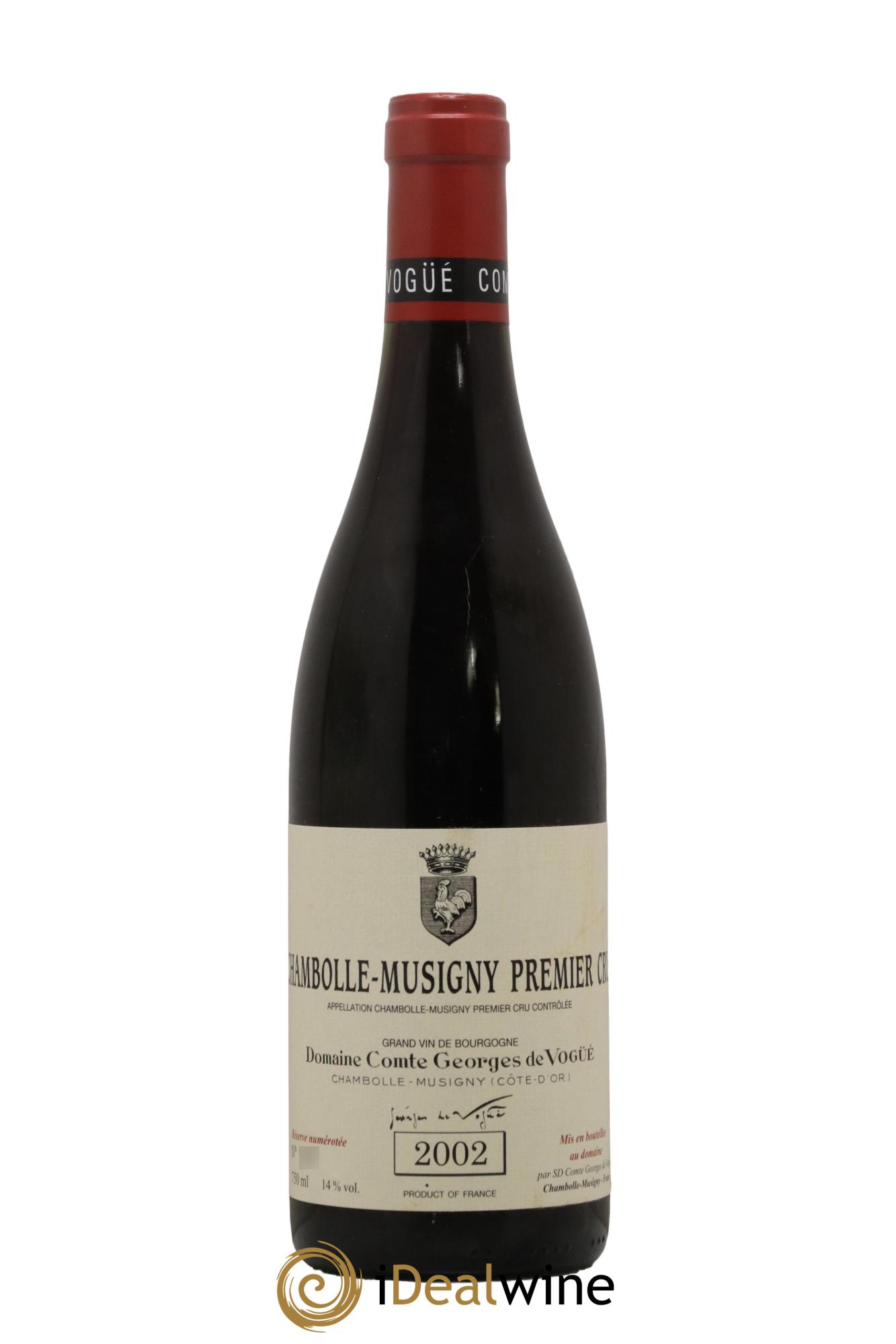 Chambolle-Musigny 1er Cru Comte Georges de Vogüé 2002 - Lot de 1 bouteille - 0