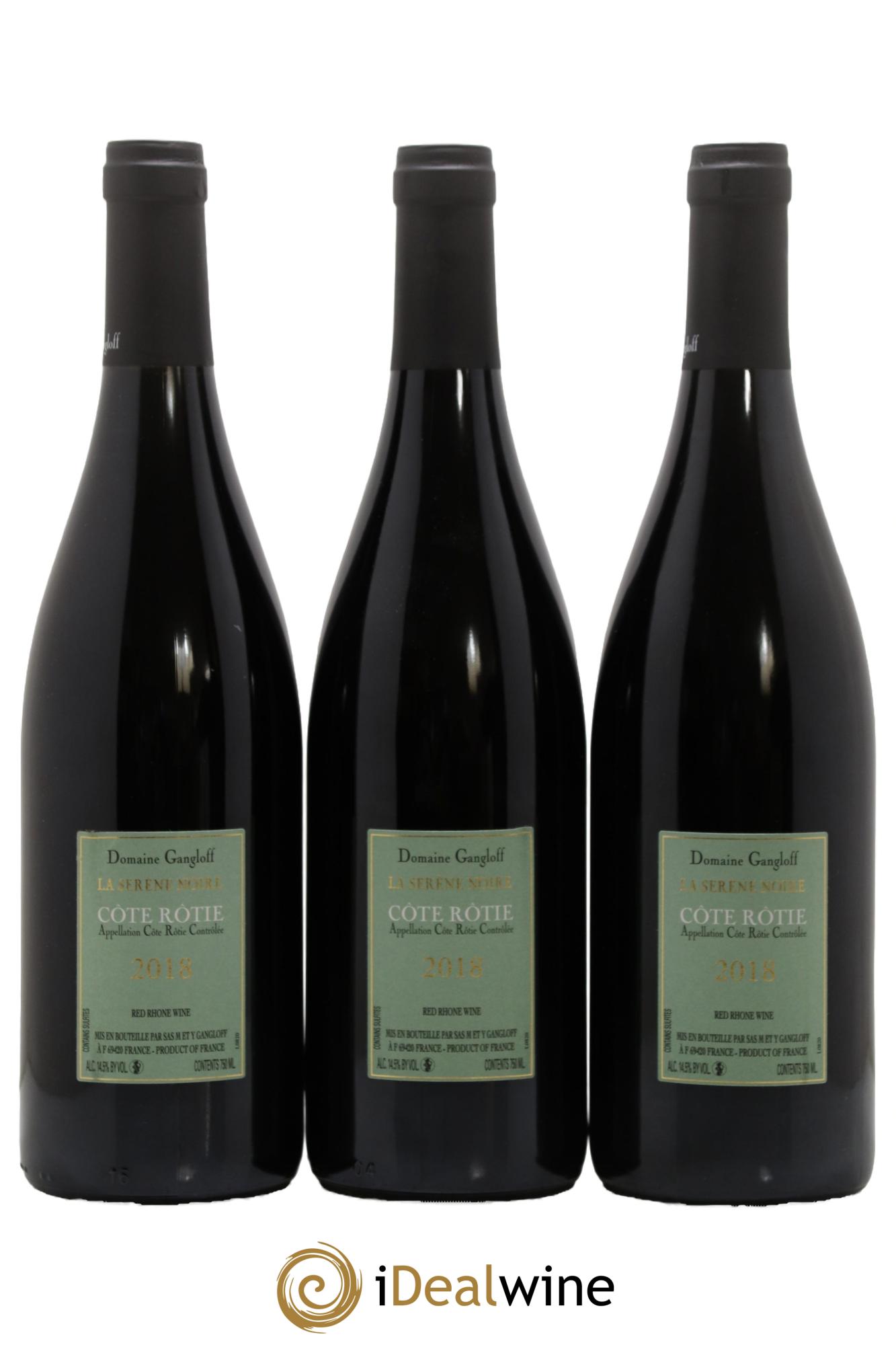 Côte-Rôtie La Sereine Noire Gangloff (Domaine)  2018 - Lotto di 3 bottiglie - 1