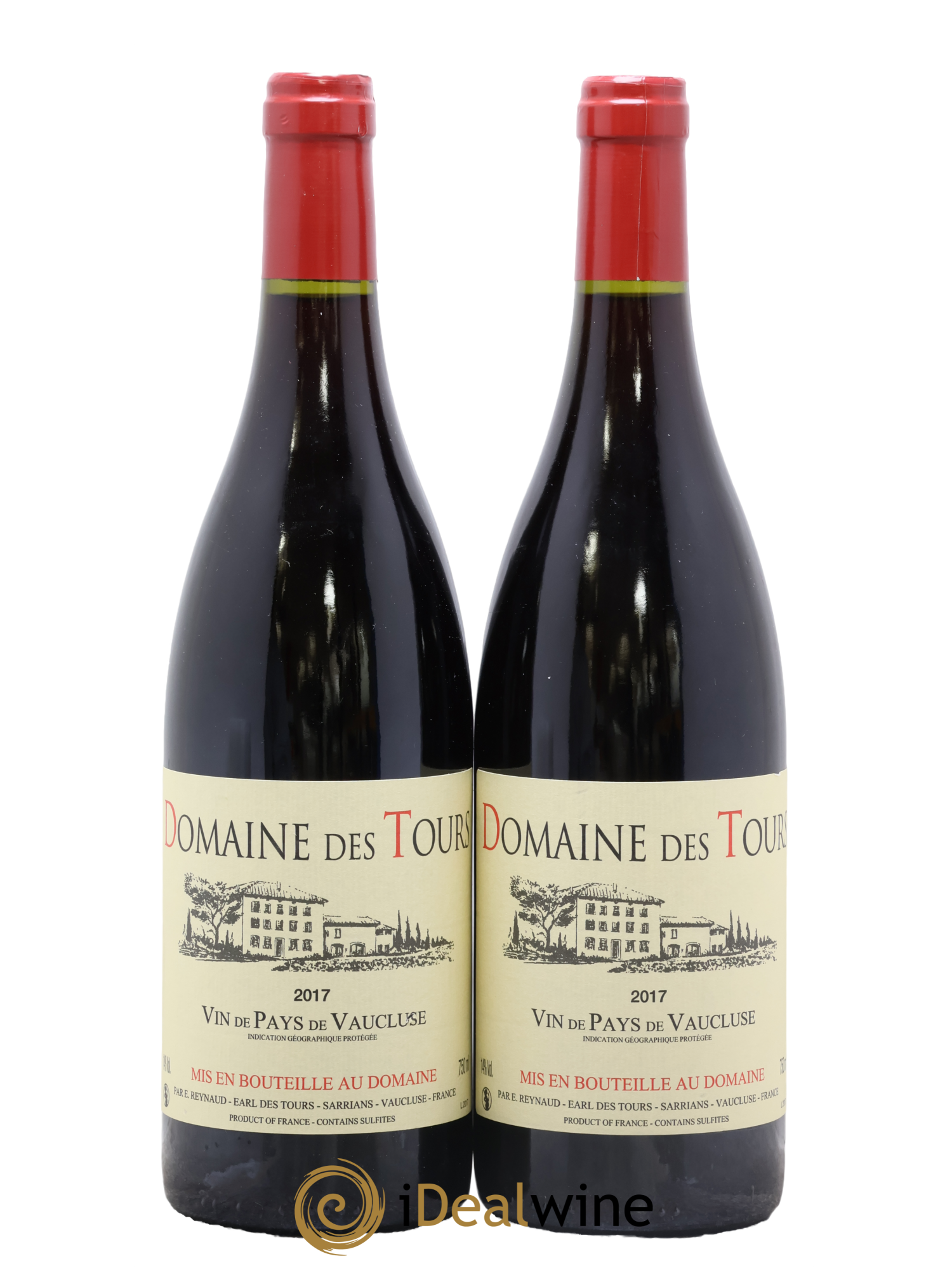 Vaucluse (Vin de Pays de Vaucluse) Domaine des Tours Emmanuel Reynaud 2017 - Lot de 2 bouteilles - 0