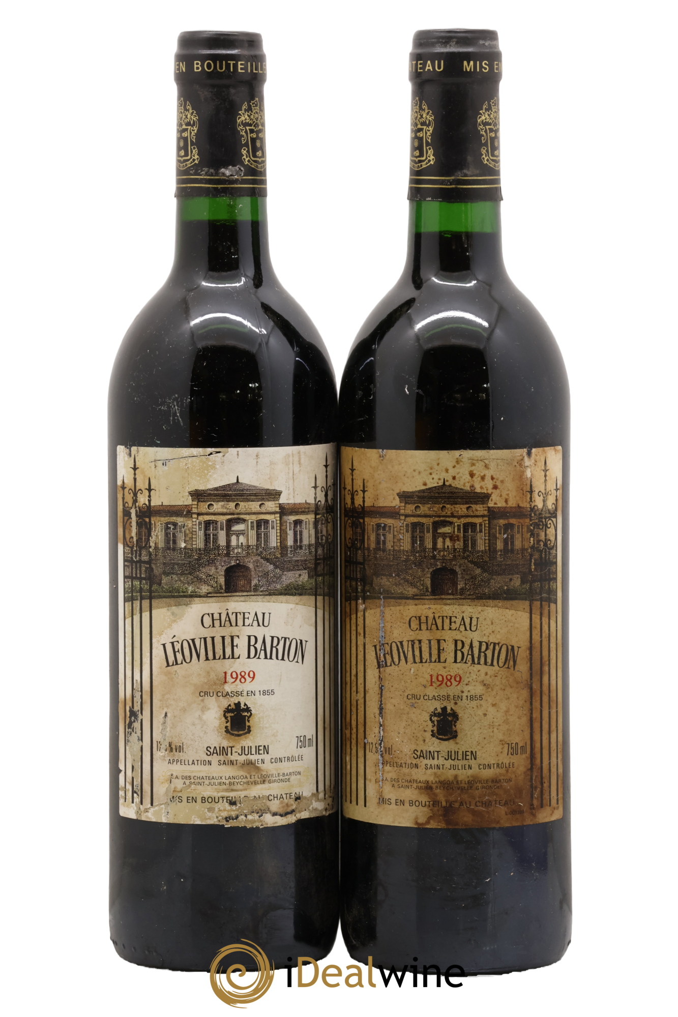 Château Léoville Barton 2ème Grand Cru Classé 1989 - Posten von 2 Flaschen - 0