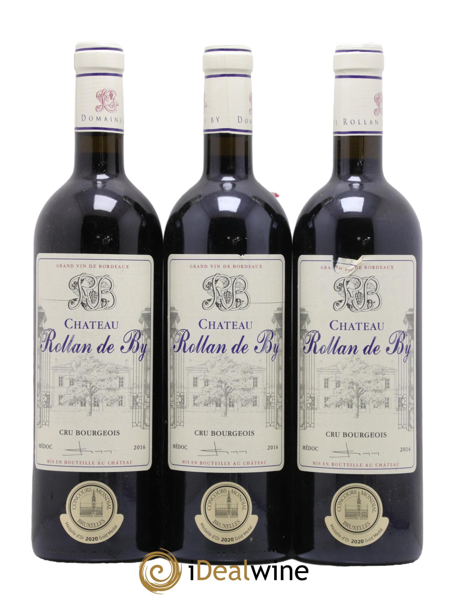 Château Rollan de By Cru Bourgeois 2016 - Lot de 3 bouteilles - 0