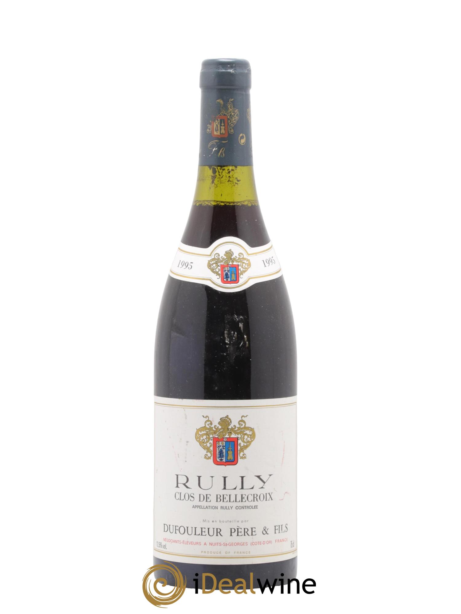 Rully Clos de Bellecroix Domaine Dufouleur Père & Fils 1995 - Lot de 1 bouteille - 0