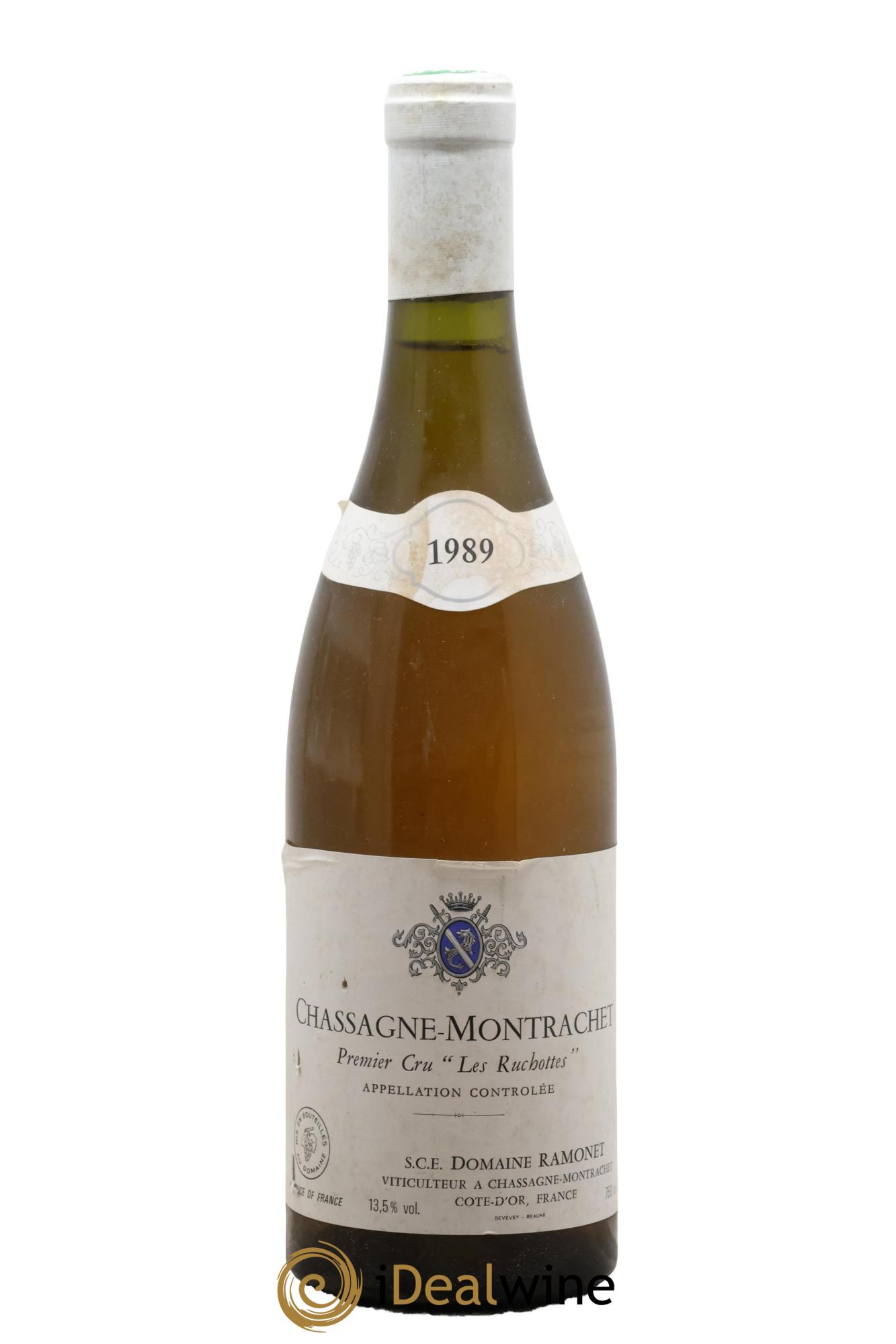 Chassagne-Montrachet 1er Cru Les Ruchottes Ramonet (Domaine) 1989 - Posten von 1 Flasche - 0
