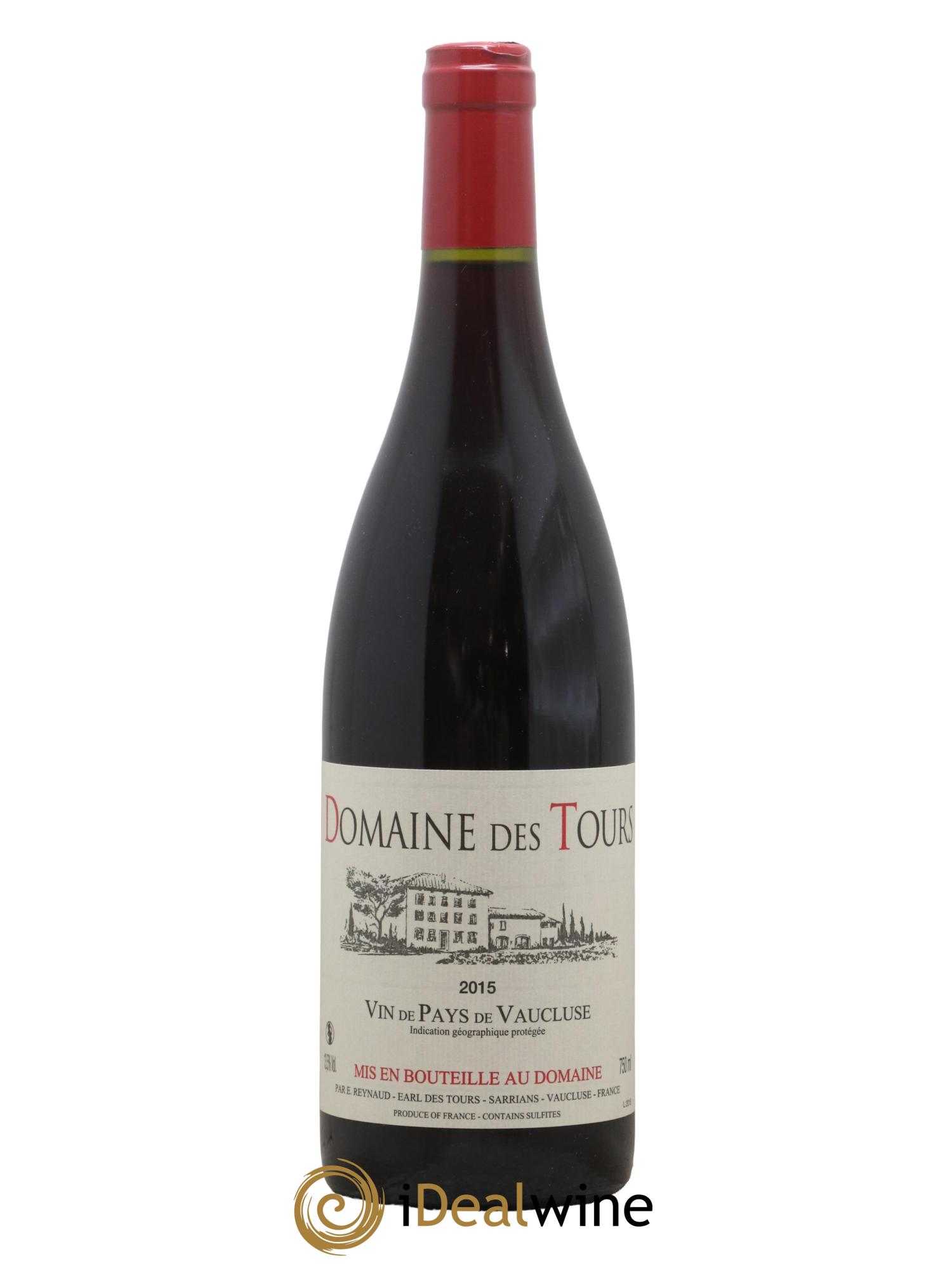 Vaucluse (Vin de Pays de Vaucluse) Domaine des Tours Emmanuel Reynaud 2015 - Lot de 1 bouteille - 0