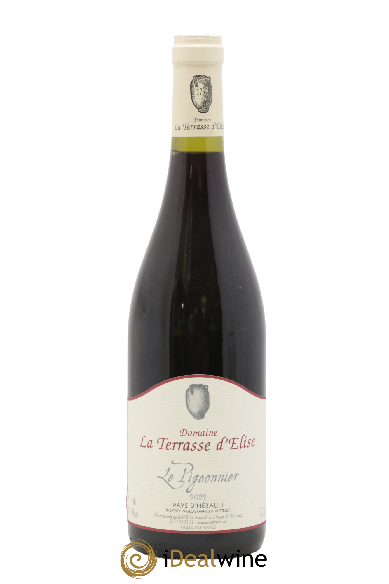 Pays d'Hérault Le Pigeonnier Terrasse d'Elise (Domaine de la) 2022 - Lot de 1 bouteille - 0