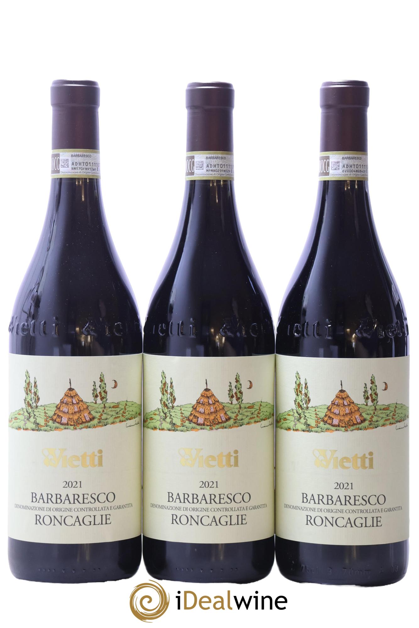Barbaresco DOCG Roncaglie Masseria Vietti 2021 - Lote de 3 botellas - 0