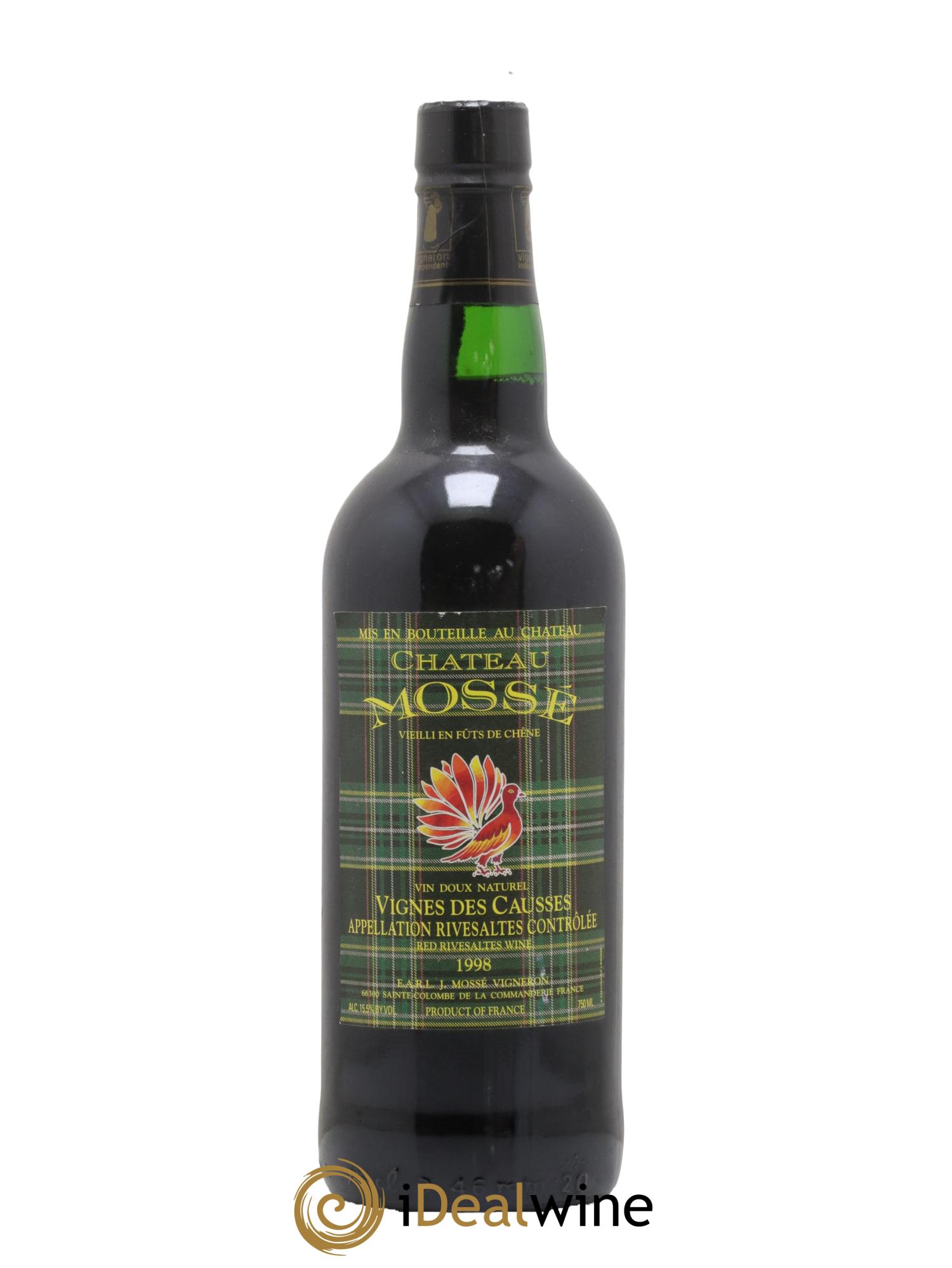 Rivesaltes Vigne des Causses Chateau Mosse 1998 - Posten von 1 Flasche - 0