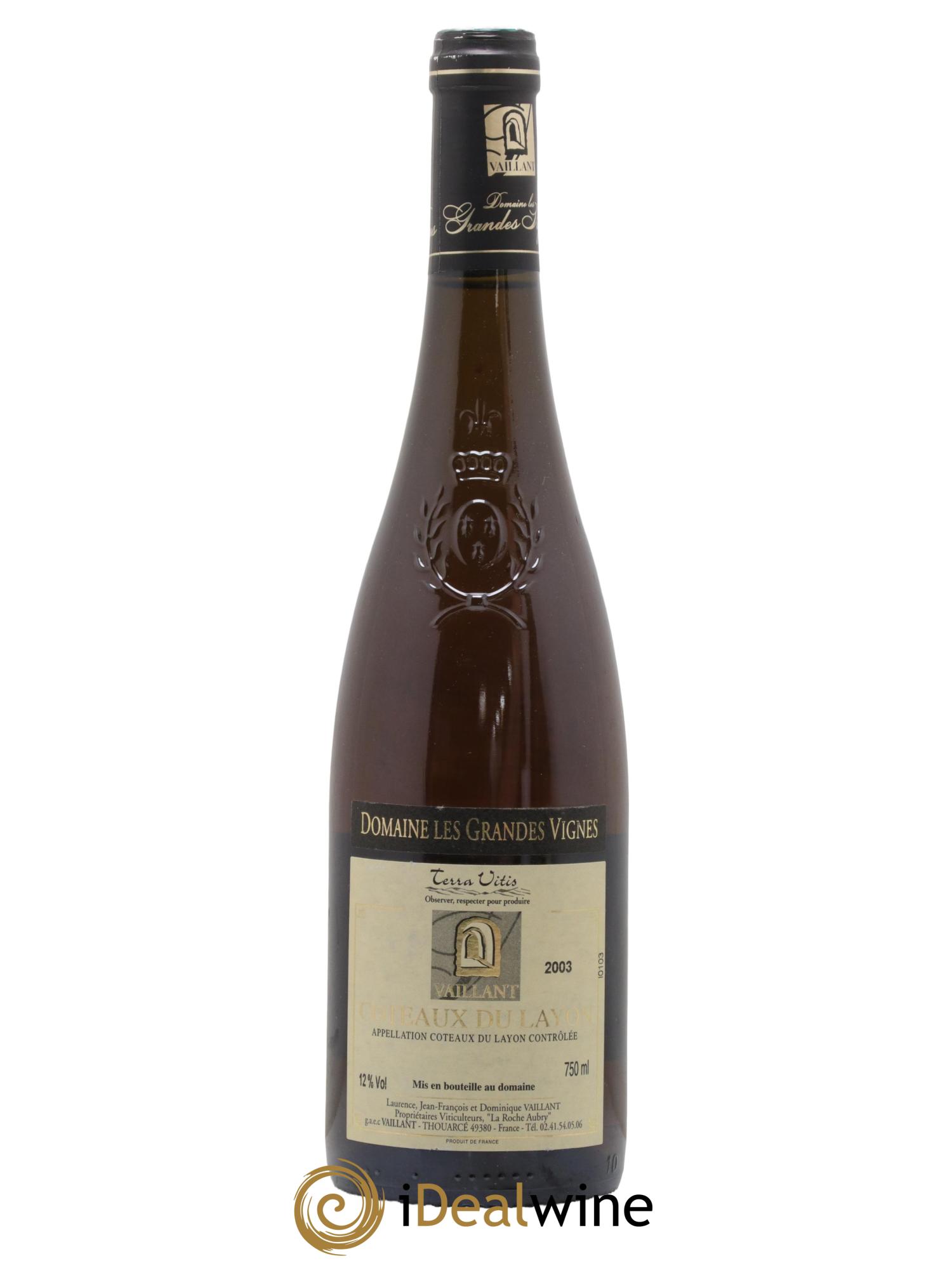 Coteaux du Layon Les Grandes Vignes 2003 - Lotto di 1 bottiglia - 0