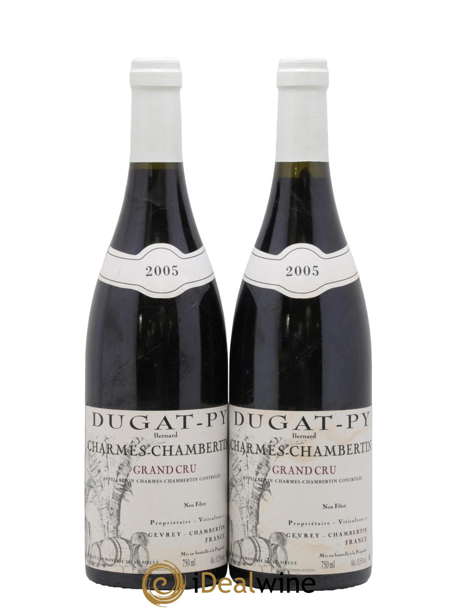 Charmes-Chambertin Grand Cru Dugat-Py 2005 - Lotto di 2 bottiglie - 0