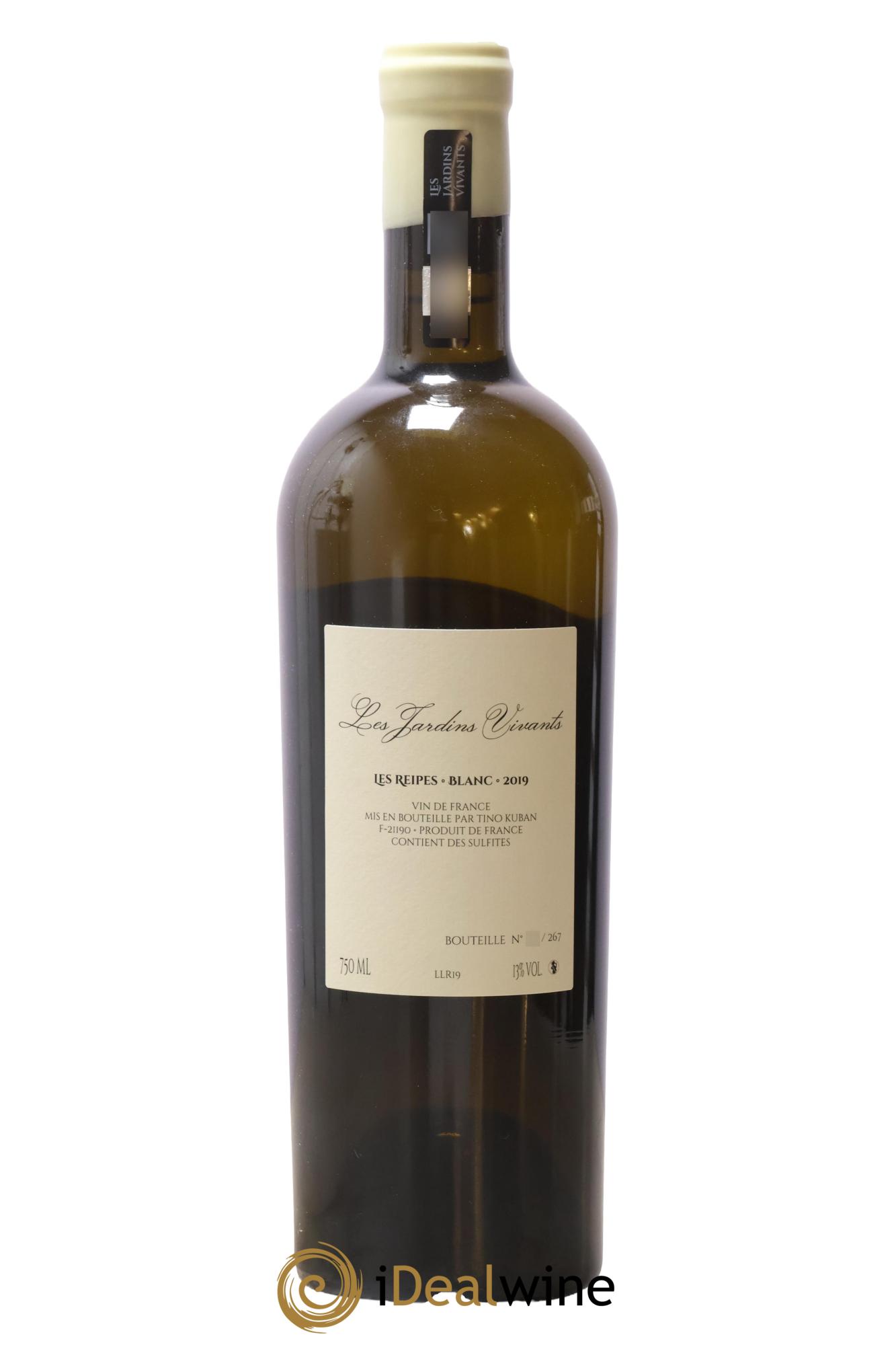 Vin de France Les Reipes Tino Kuban Les Jardins Vivants 2019 - Lot of 1 bottle - 1