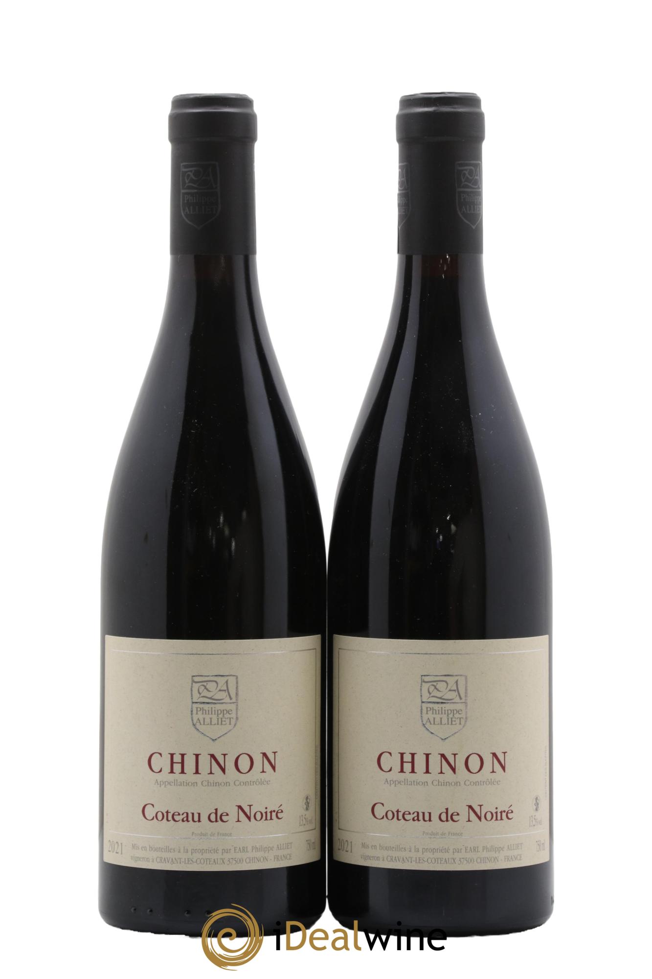 Chinon Coteau de Noiré Philippe Alliet 2021 - Lot de 2 bouteilles - 0