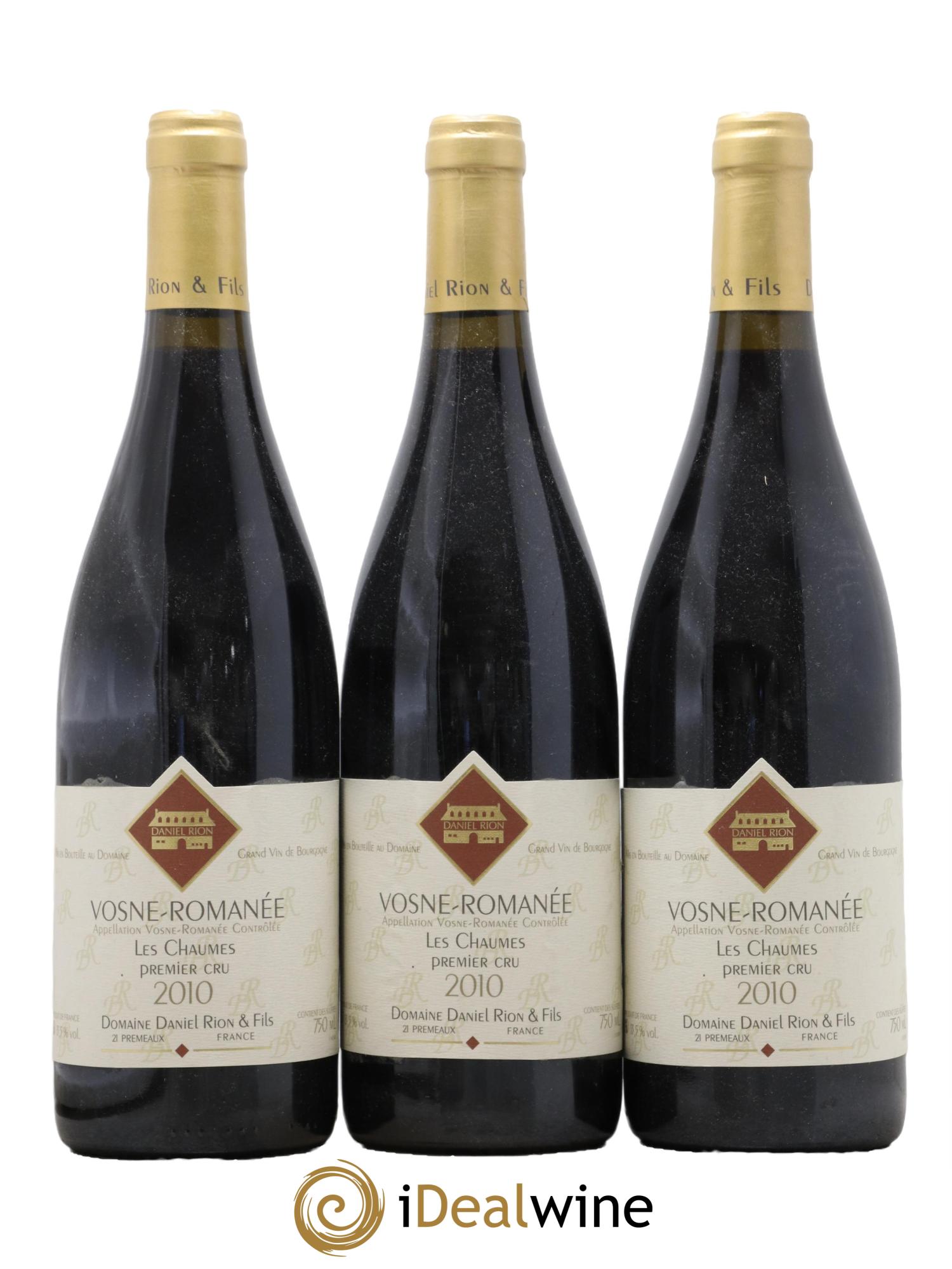 Vosne-Romanée 1er Cru Les Chaumes Daniel Rion 2010 - Lot de 3 bouteilles - 0