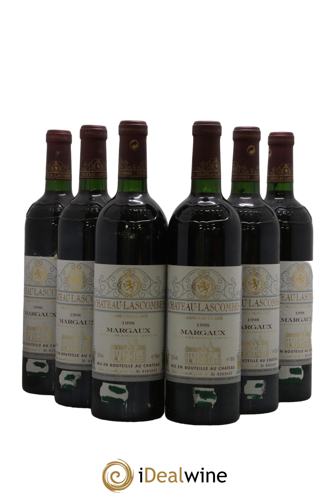 Château Lascombes 2ème Grand Cru Classé 1998 - Lot of 6 bottles - 0