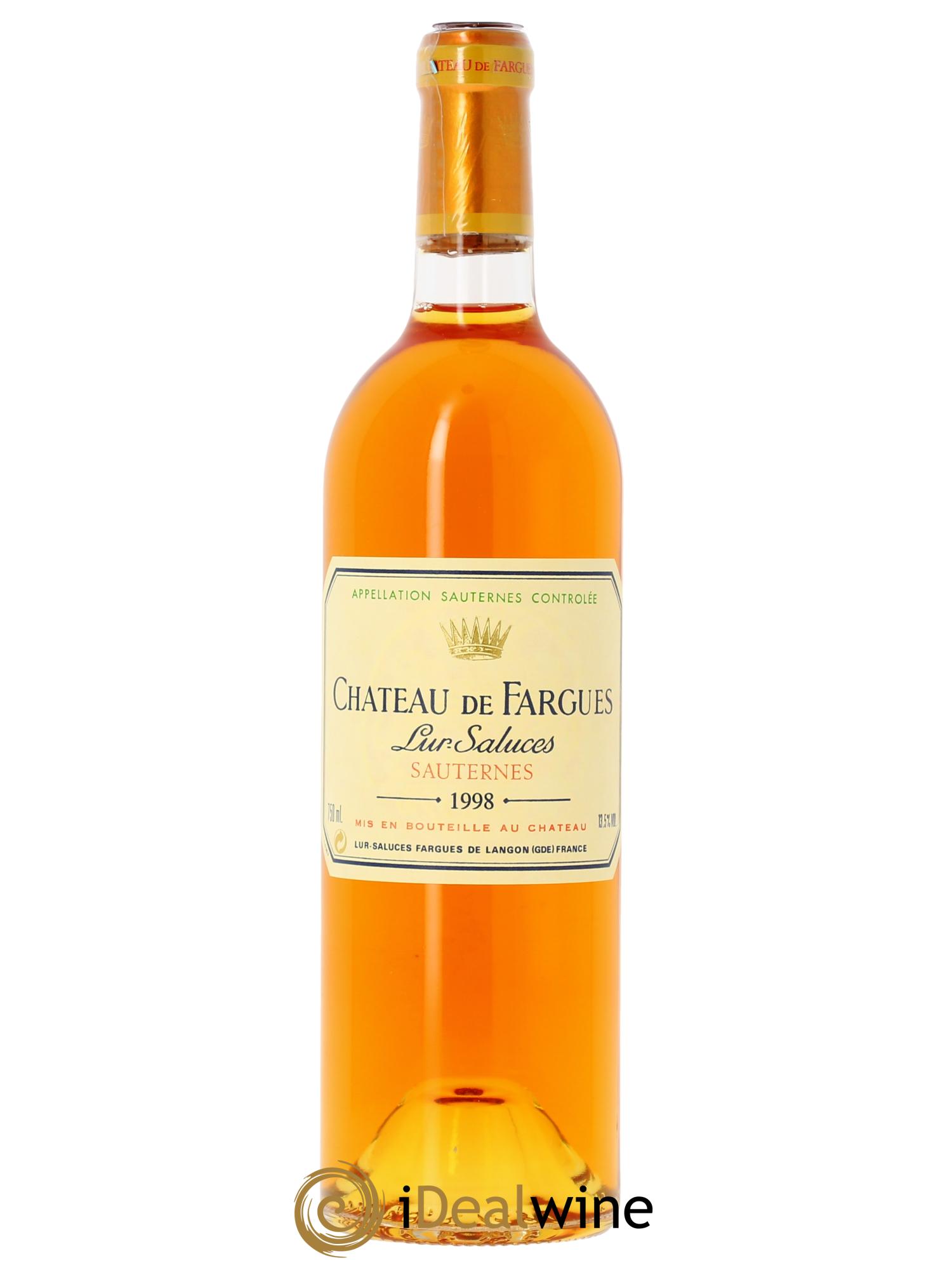 Château de Fargues (CBO à partir de 6 bts) 1998 - Lot de 1 bouteille - 0