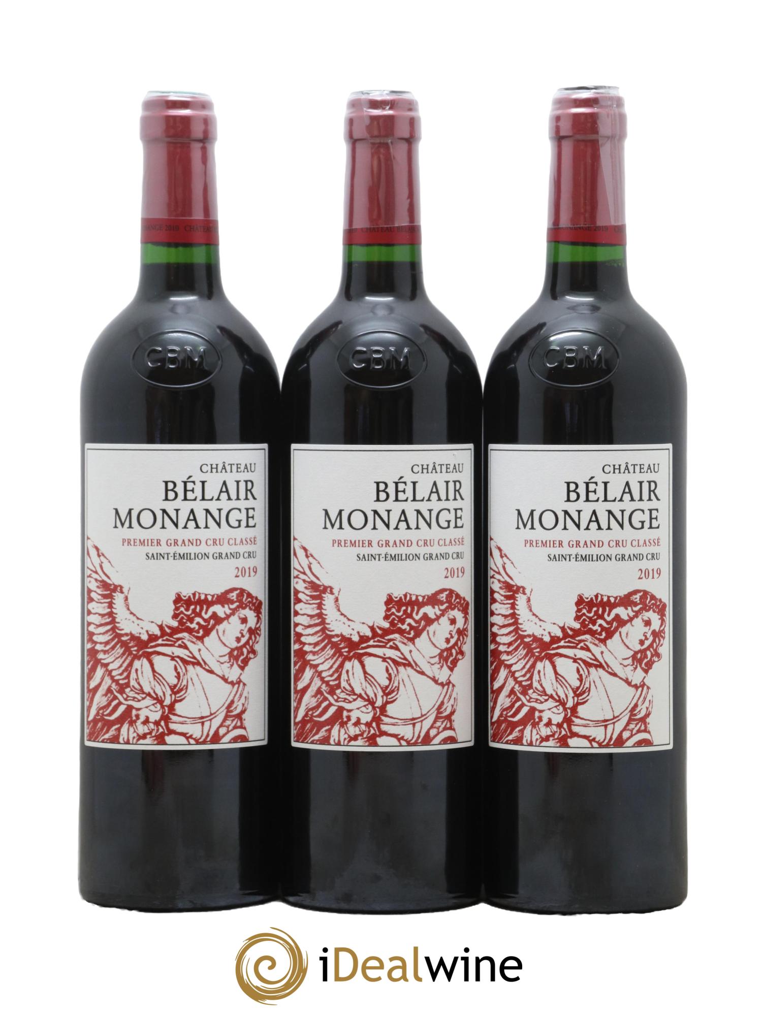 Château Belair (Belair-Monange) 1er Grand Cru Classé B 2019 - Lotto di 6 bottiglie - 1