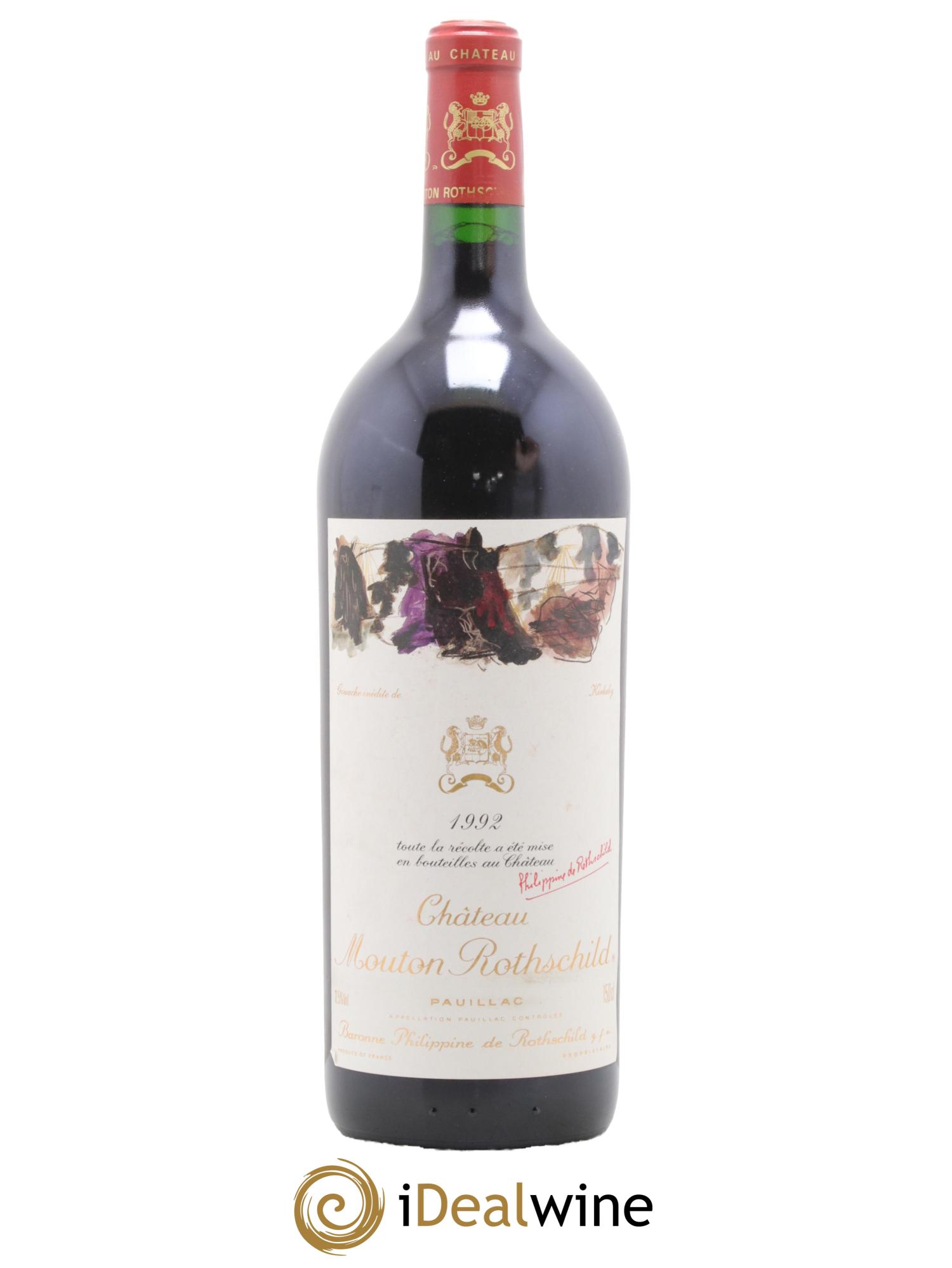 Château Mouton Rothschild 1er Grand Cru Classé 1992 - Lot de 1 magnum - 0