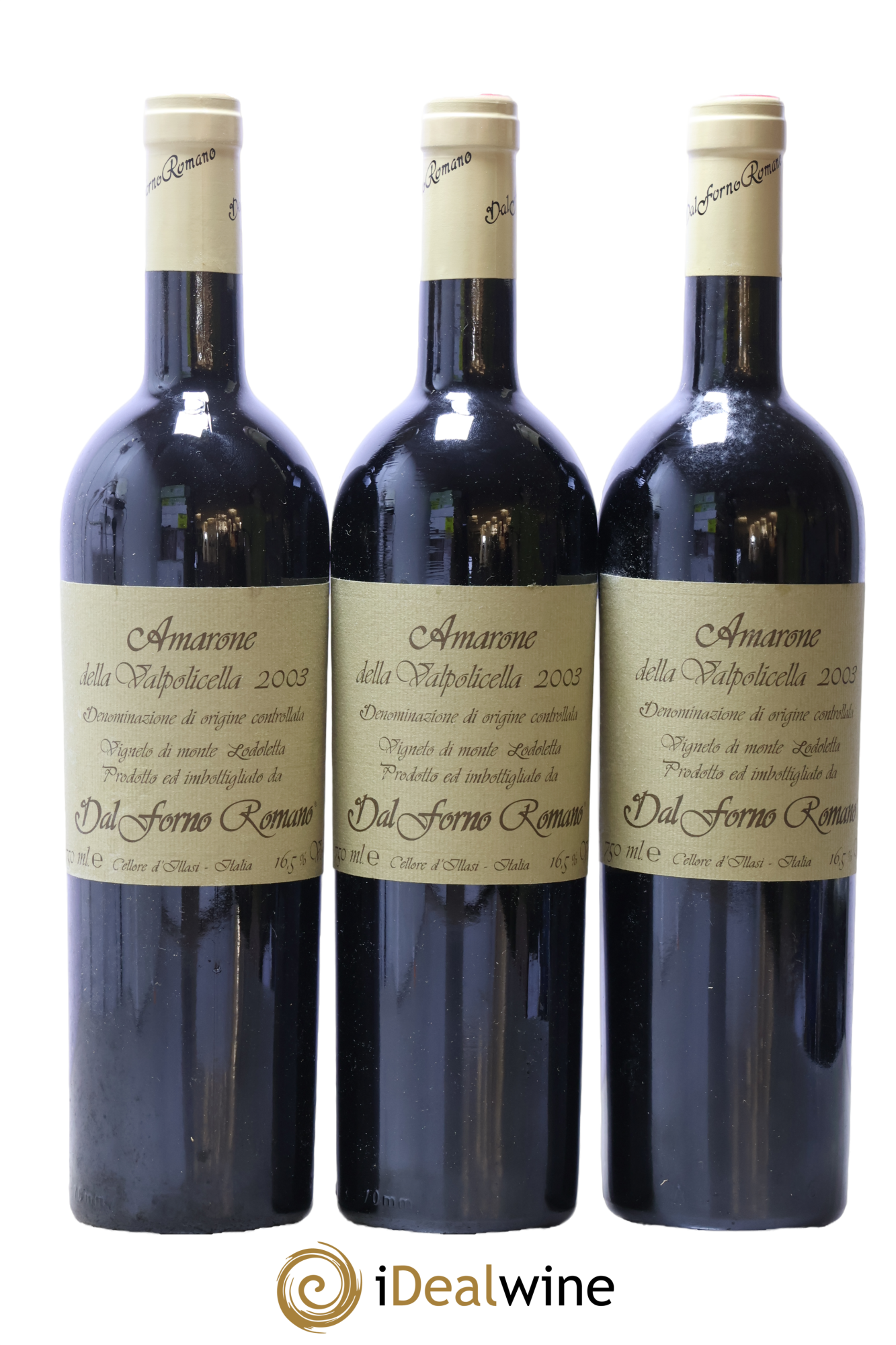 Amarone della Valpolicella DOCG Dal Forno Romano 2003 - Lot de 3 bouteilles - 0