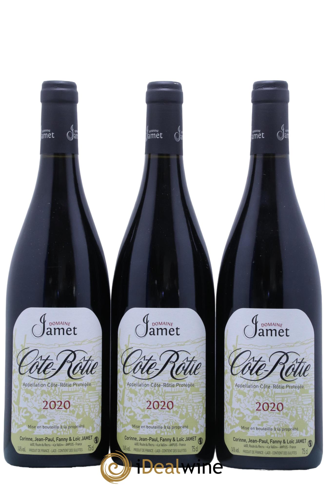 Côte-Rôtie Jamet (Domaine) 2020 - Lot de 3 bouteilles - 0
