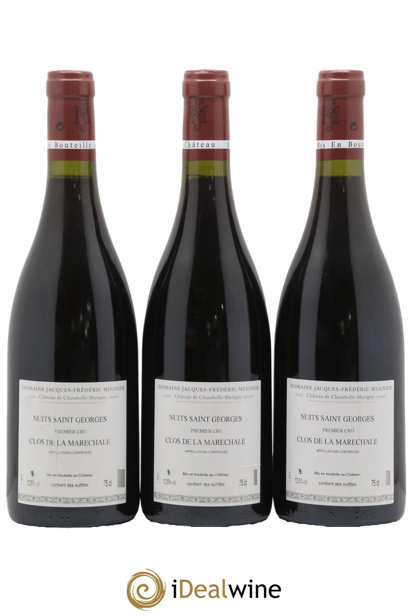 Nuits-Saint-Georges 1er Cru Clos de La Maréchale Jacques-Frédéric Mugnier 2013 - Lotto di 3 bottiglie - 1