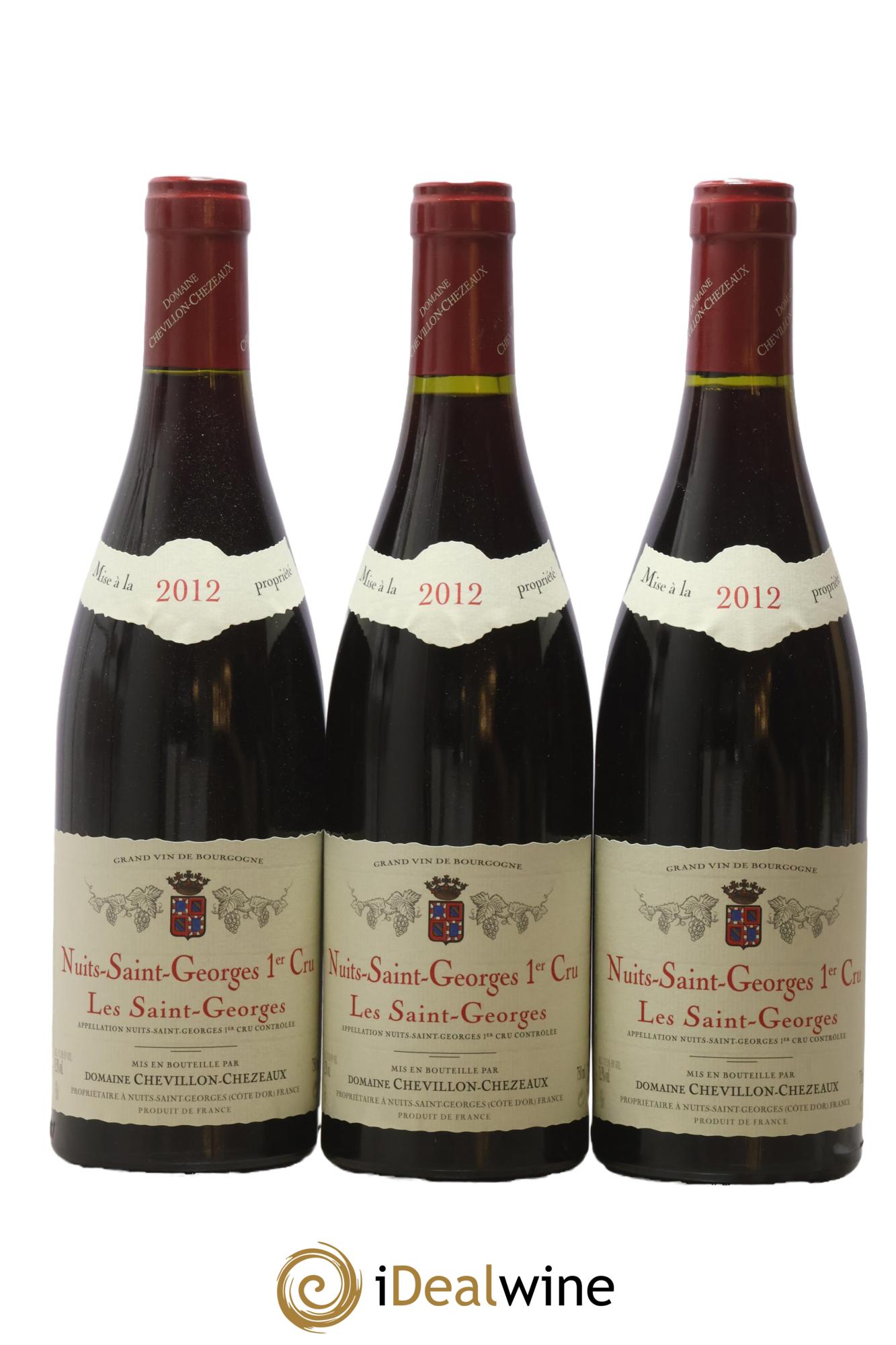 Nuits-Saint-Georges 1er Cru Les Saint-Georges Chevillon-Chezeaux 2012 - Posten von 3 Flaschen - 0