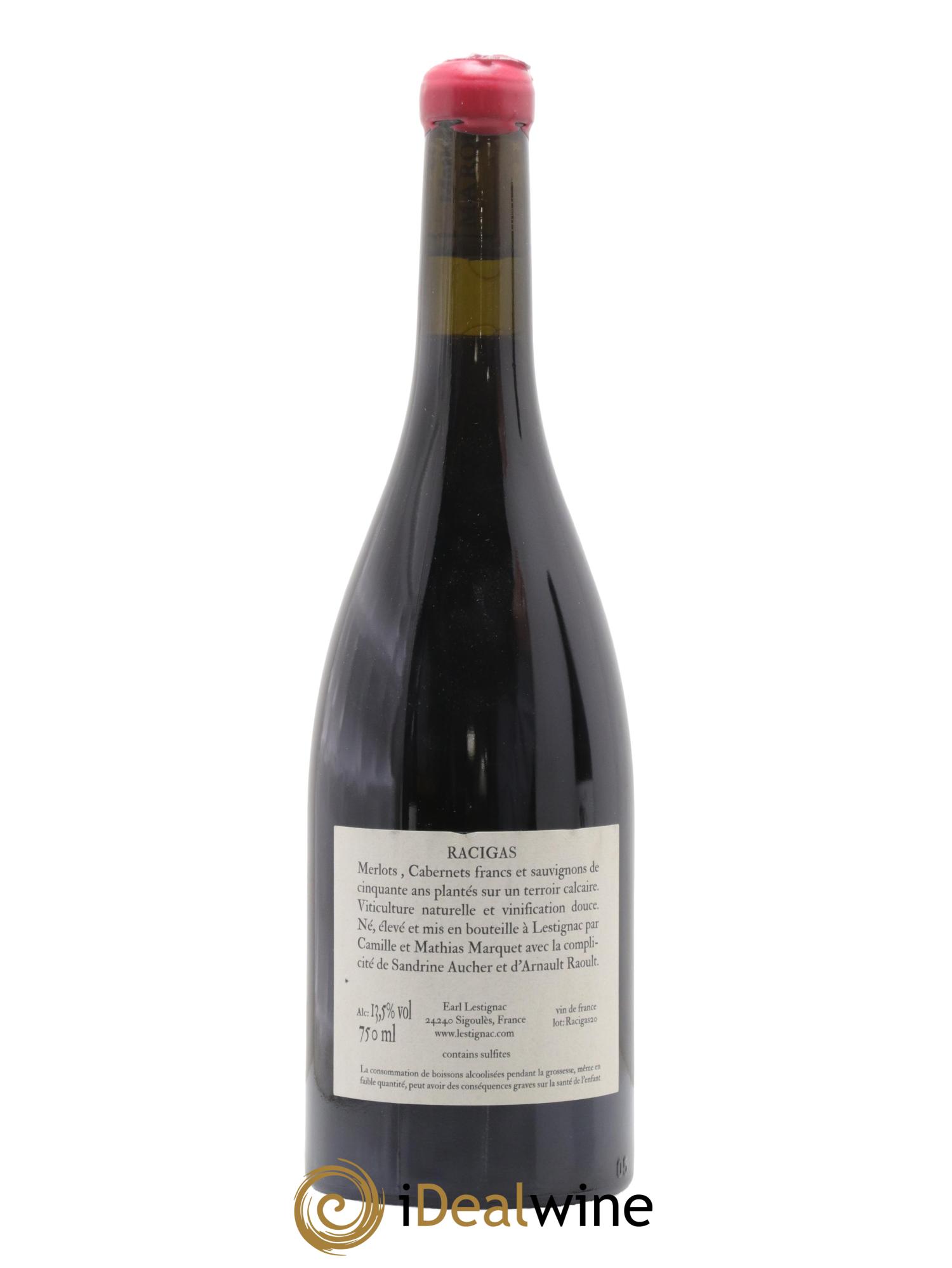 Sud-Ouest Vin de France Racigas Château Lestignac 2020 - Lot of 1 bottle - 1
