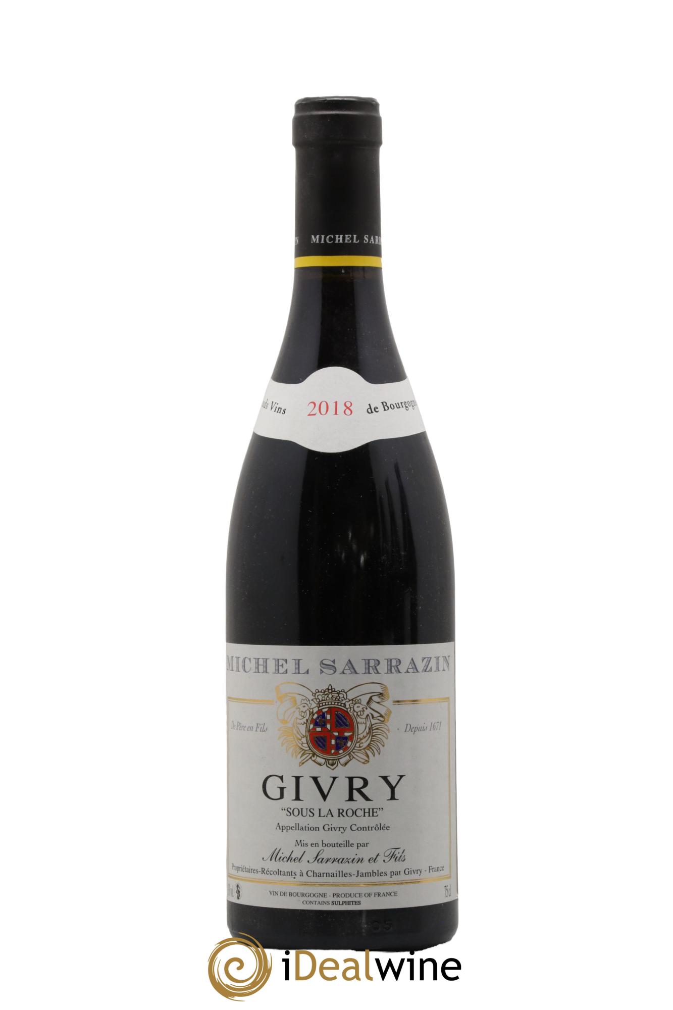 Givry Sous La Roche Michel Sarrazin 2018 - Lot de 1 bouteille - 0