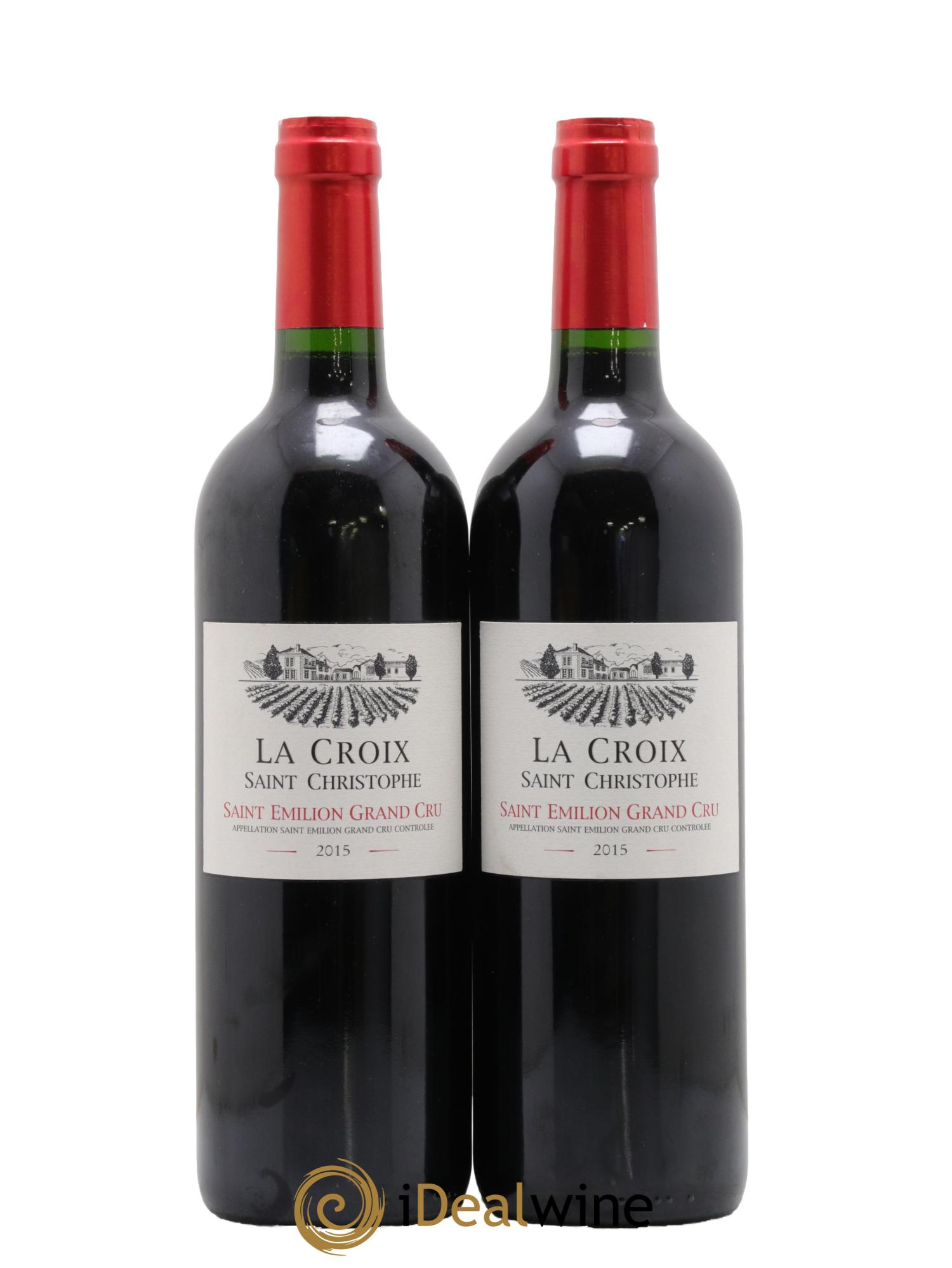 Saint-Émilion Grand Cru La Croix Saint Christophe 2015 - Lot de 2 bouteilles - 0