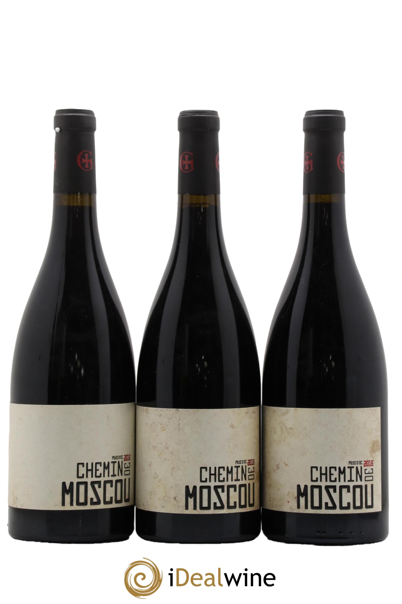 IGP Pays d'Oc (Vin de Pays d'Oc) Chemin de Moscou Domaine Gayda 2016 - Lot de 3 bouteilles - 0