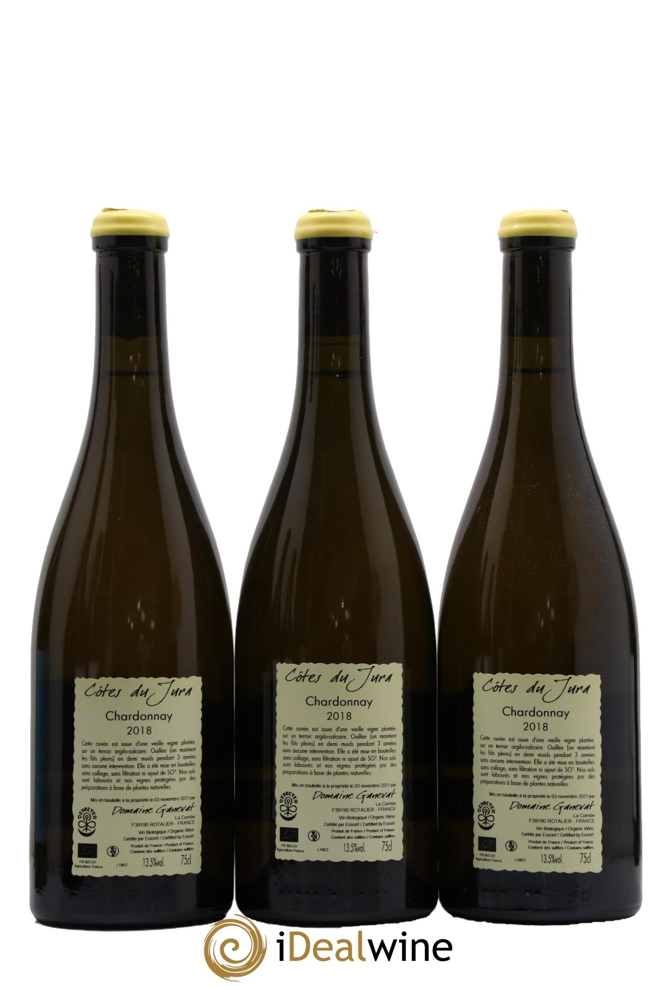 Côtes du Jura Les Chamois du Paradis Jean-François Ganevat (Domaine) 2018 - Lot de 3 bouteilles - 1