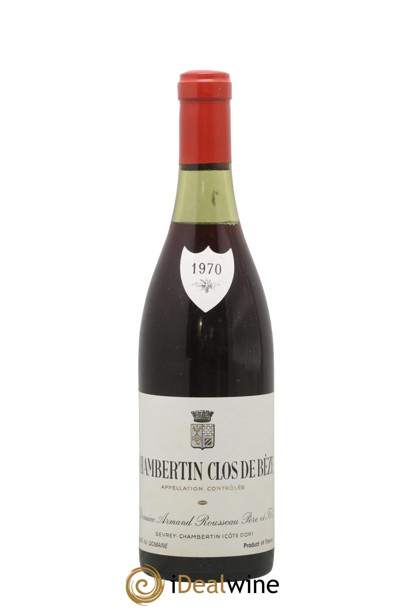 Chambertin Clos de Bèze Grand Cru Armand Rousseau (Domaine) 1970 - Lot de 1 bouteille - 0