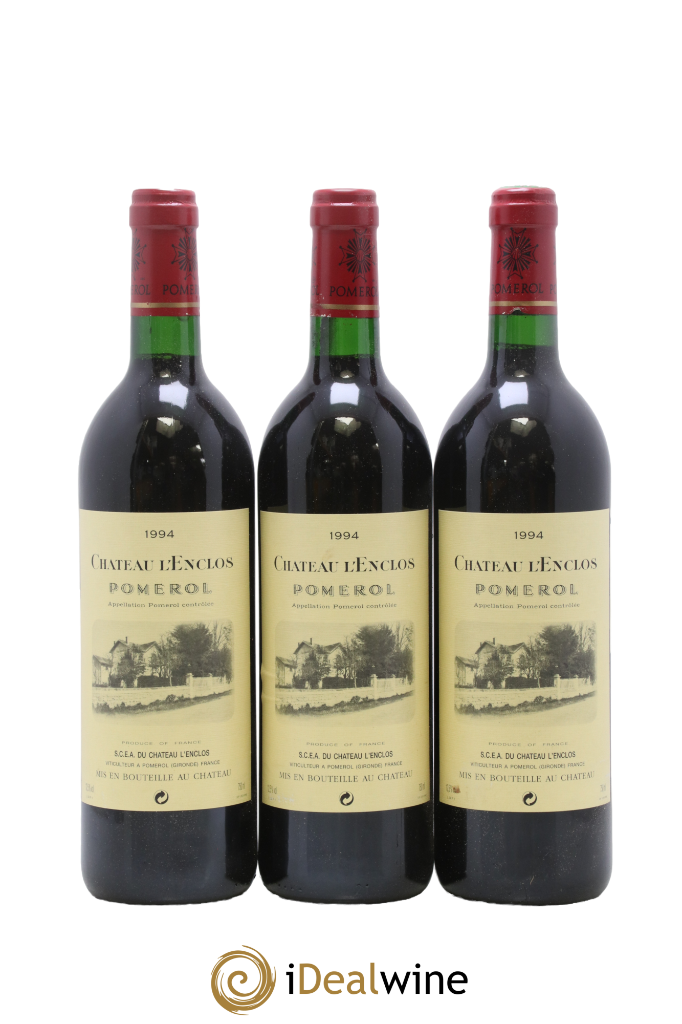 Château l' Enclos 1994 - Lot de 3 bouteilles - 0