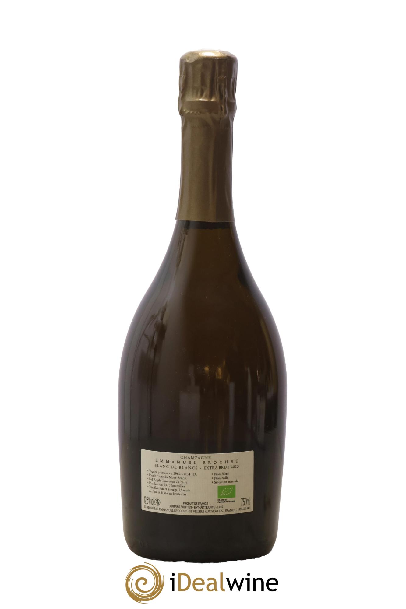 Blanc de Blancs Extra-Brut Les Hauts Chardonnays Emmanuel Brochet 2015 - Lotto di 1 bottiglia - 1
