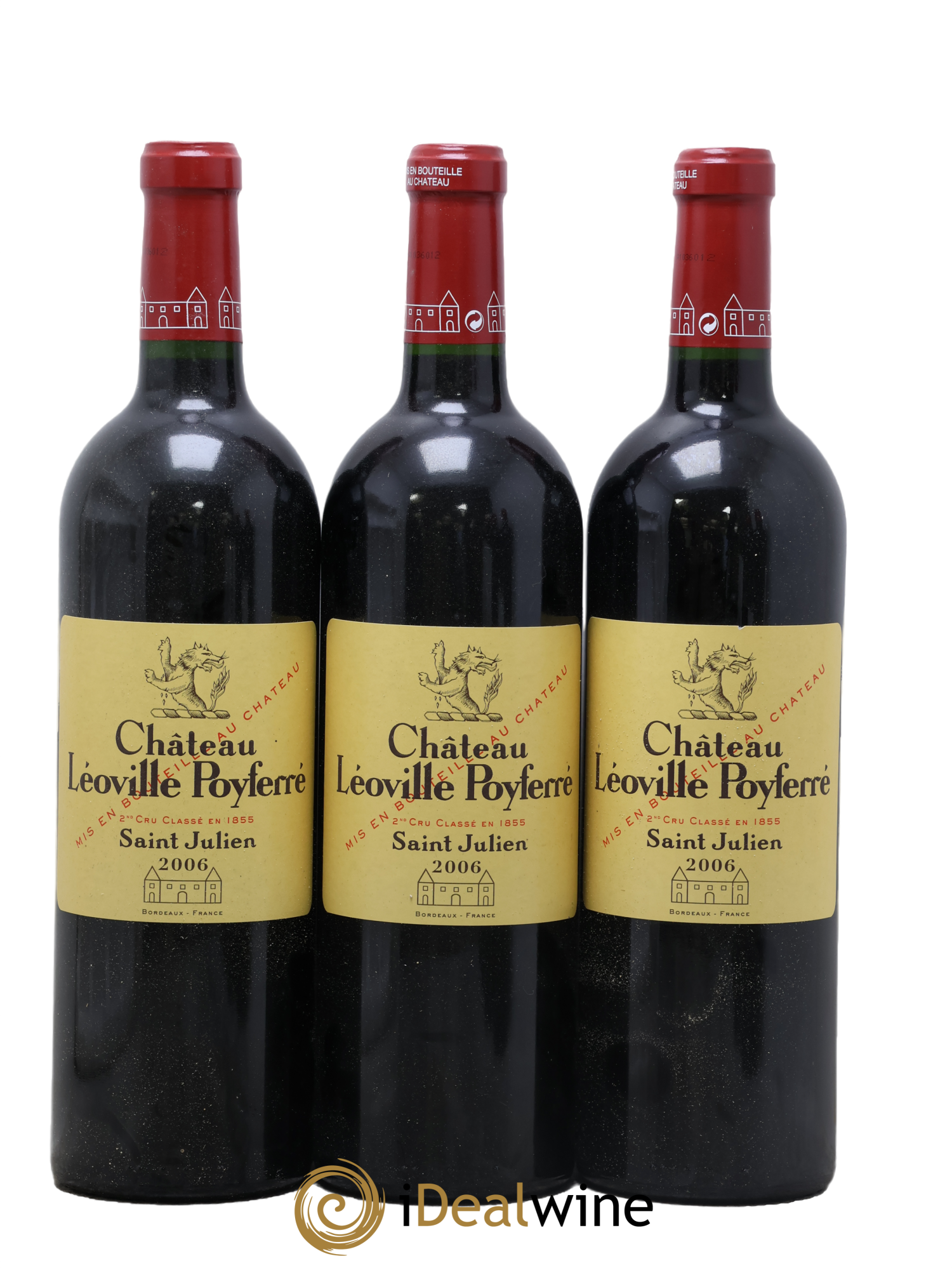 Château Léoville Poyferré 2ème Grand Cru Classé 2006 - Lot de 3 bouteilles - 0