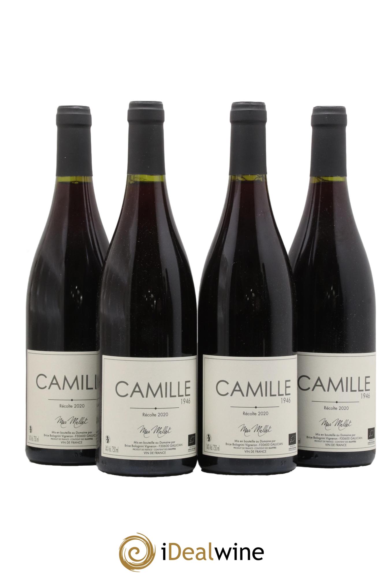 Vin de France Camille 1946 Mas Mellet 2020 - Lot of 4 bottles - 0